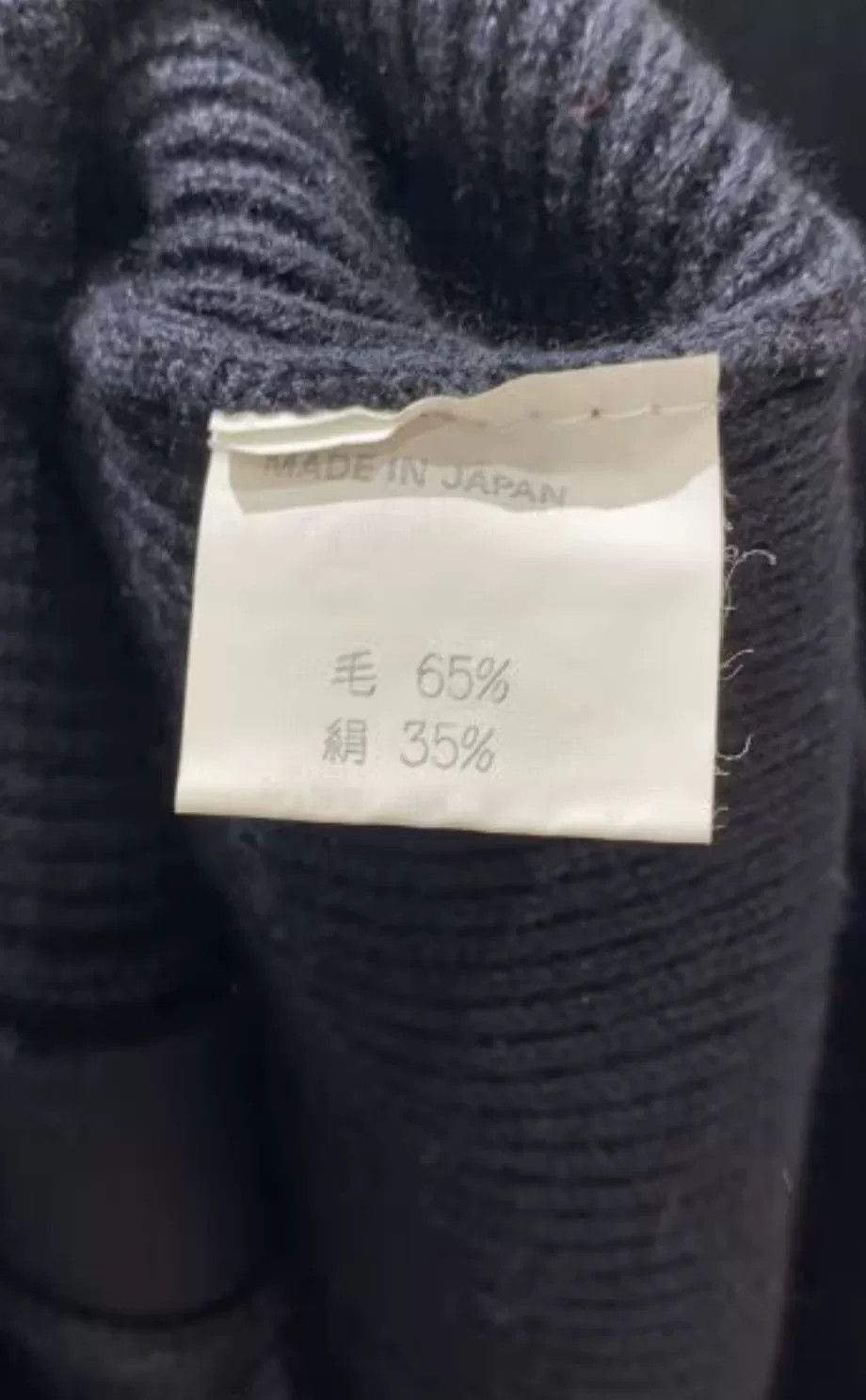 Yohji Yamamoto Y's Yohji Yamamoto Black Thick Wool Sweater Size US M / EU 48-50 / 2 - 5 Thumbnail