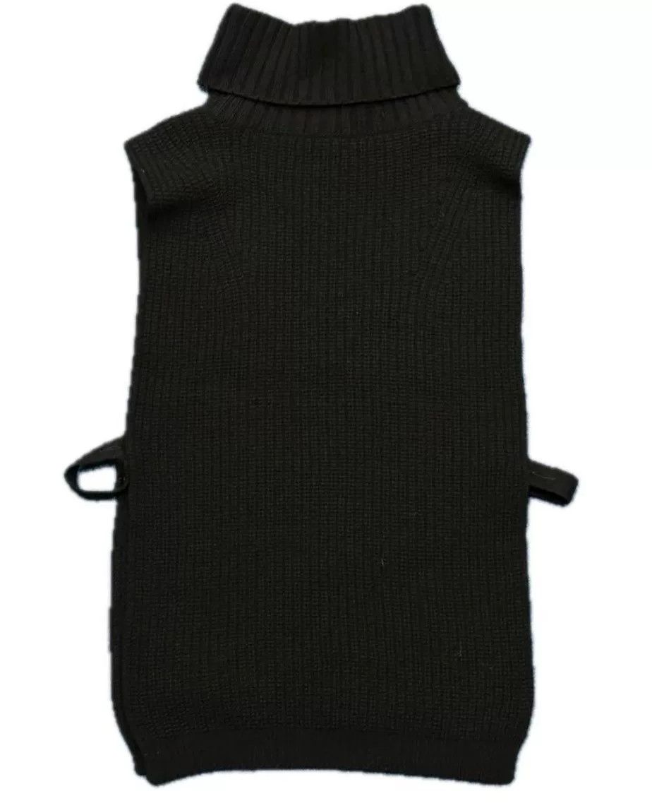 Yohji Yamamoto Y's Yohji Yamamoto 19AW Black Turtleneck Knit Vest Size XS / US 0-2 / IT 36-38 - 2 Thumbnail