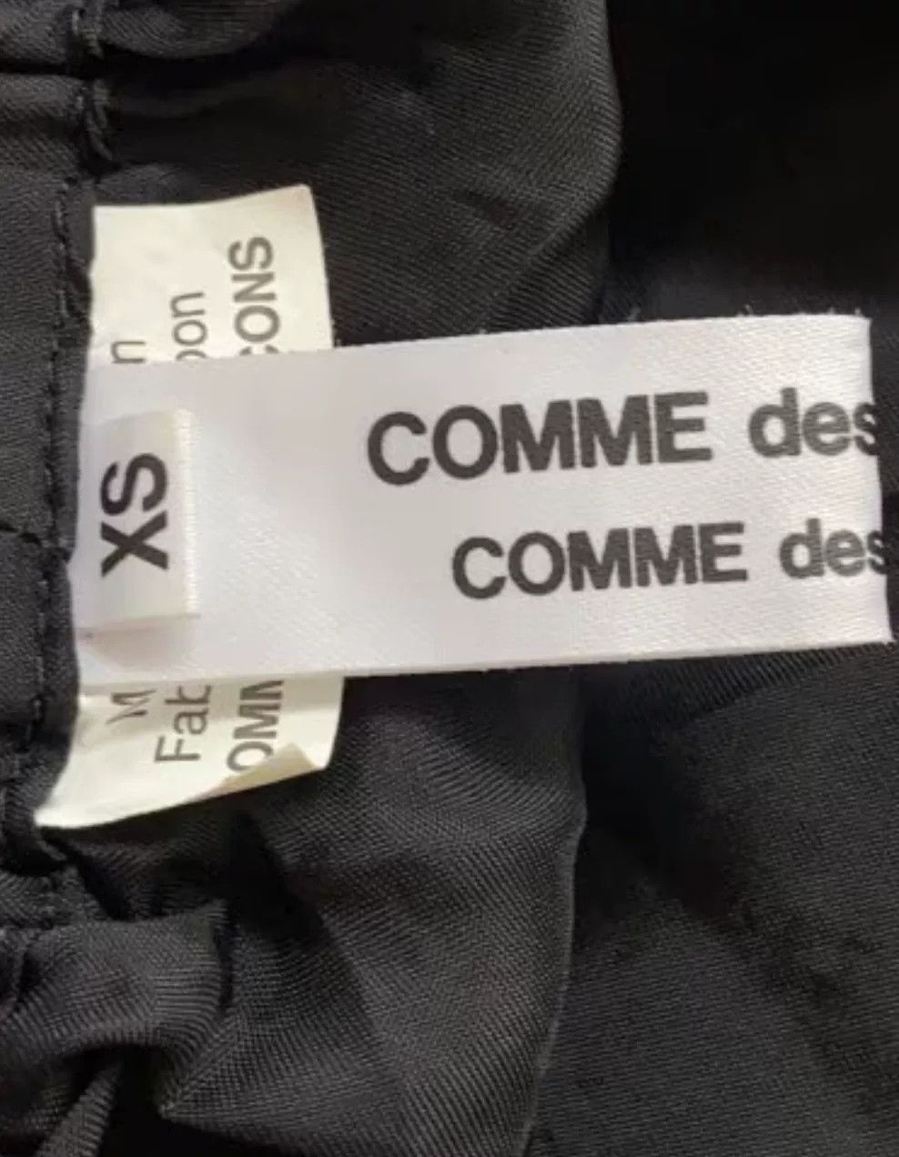 Comme des Garcons COMME des GARCONS Black Mid-Length Pants Size 33" - 4 Thumbnail