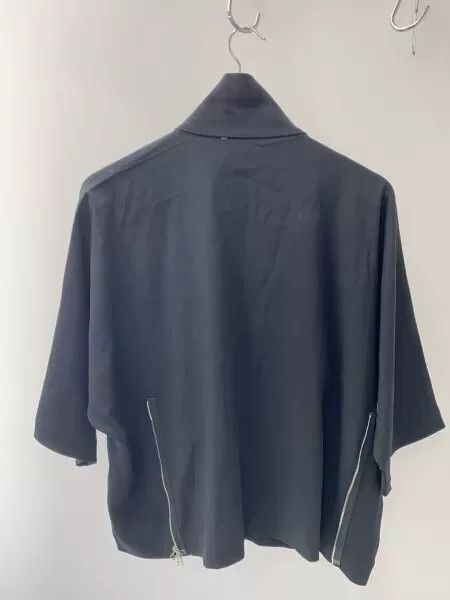Issey Miyake Issey Miyake Zip Black Short-Sleeve Shirt Size US M / EU 48-50 / 2 - 2 Thumbnail