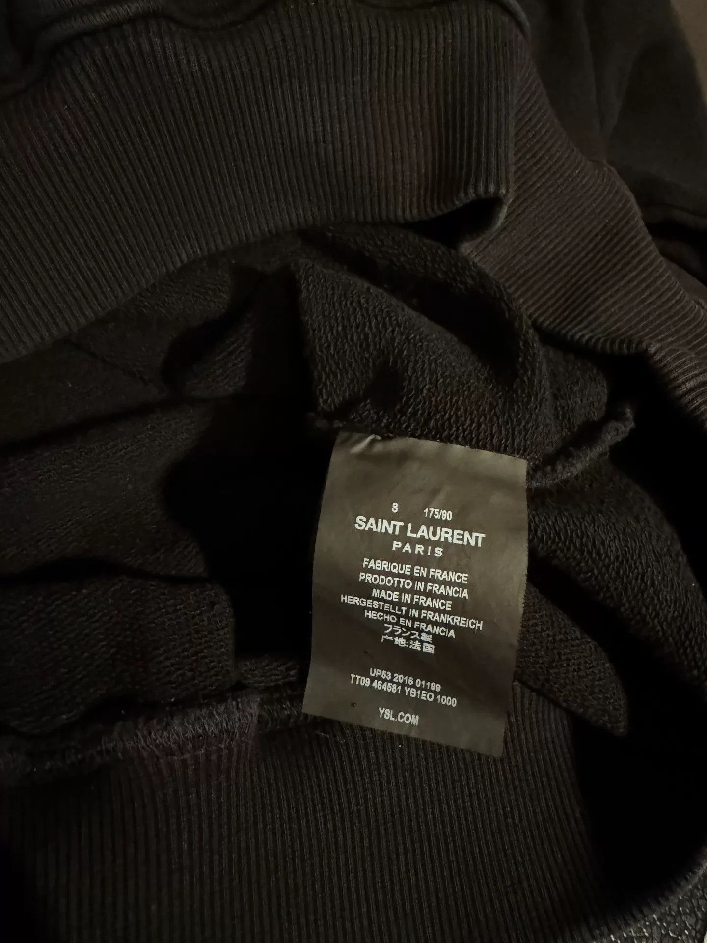 Saint Laurent Paris Saint Laurent SLP Logo Basic Sweatshirt Size US S / EU 44-46 / 1 - 4 Thumbnail