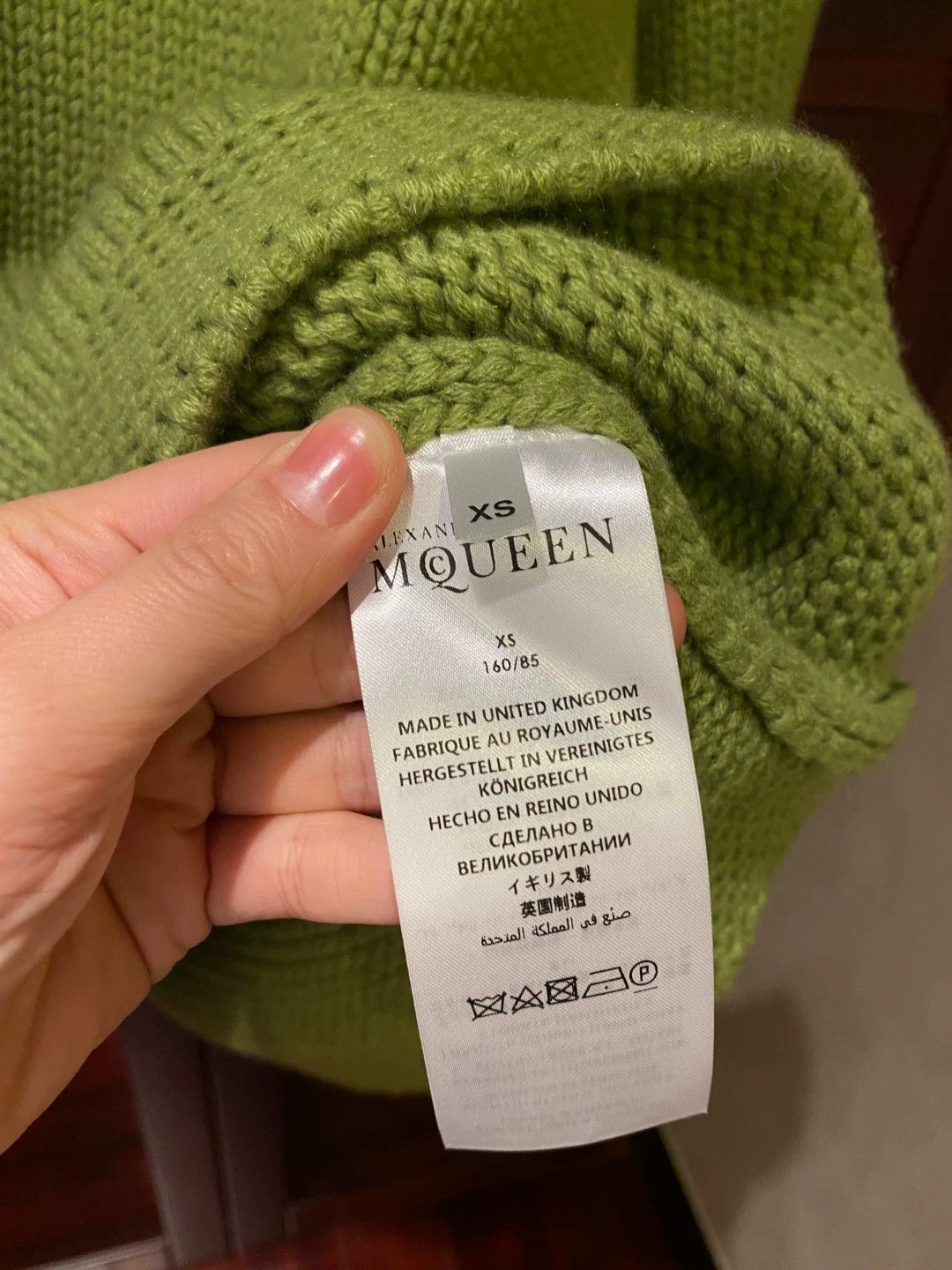 Alexander McQueen Alexander McQueen Women's Green Sweater XS Size XS / US 0-2 / IT 36-38 - 3 Thumbnail