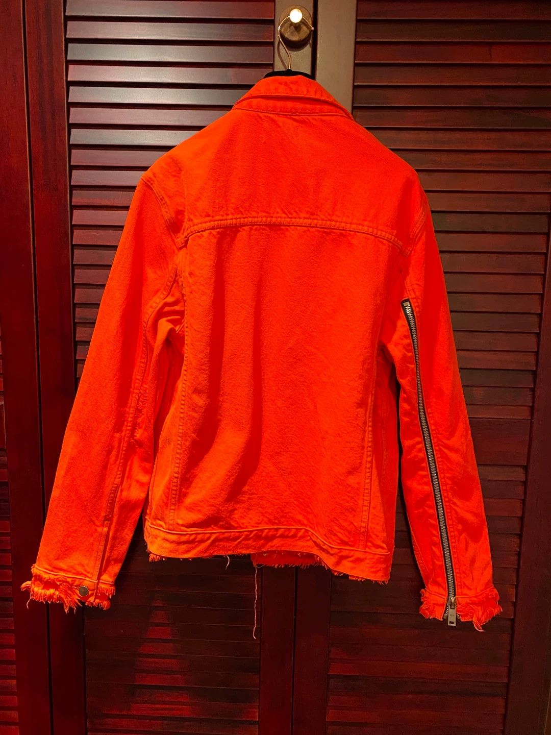 424 424 Men's Red Denim Jacket Size US S / EU 44-46 / 1 - 5 Thumbnail