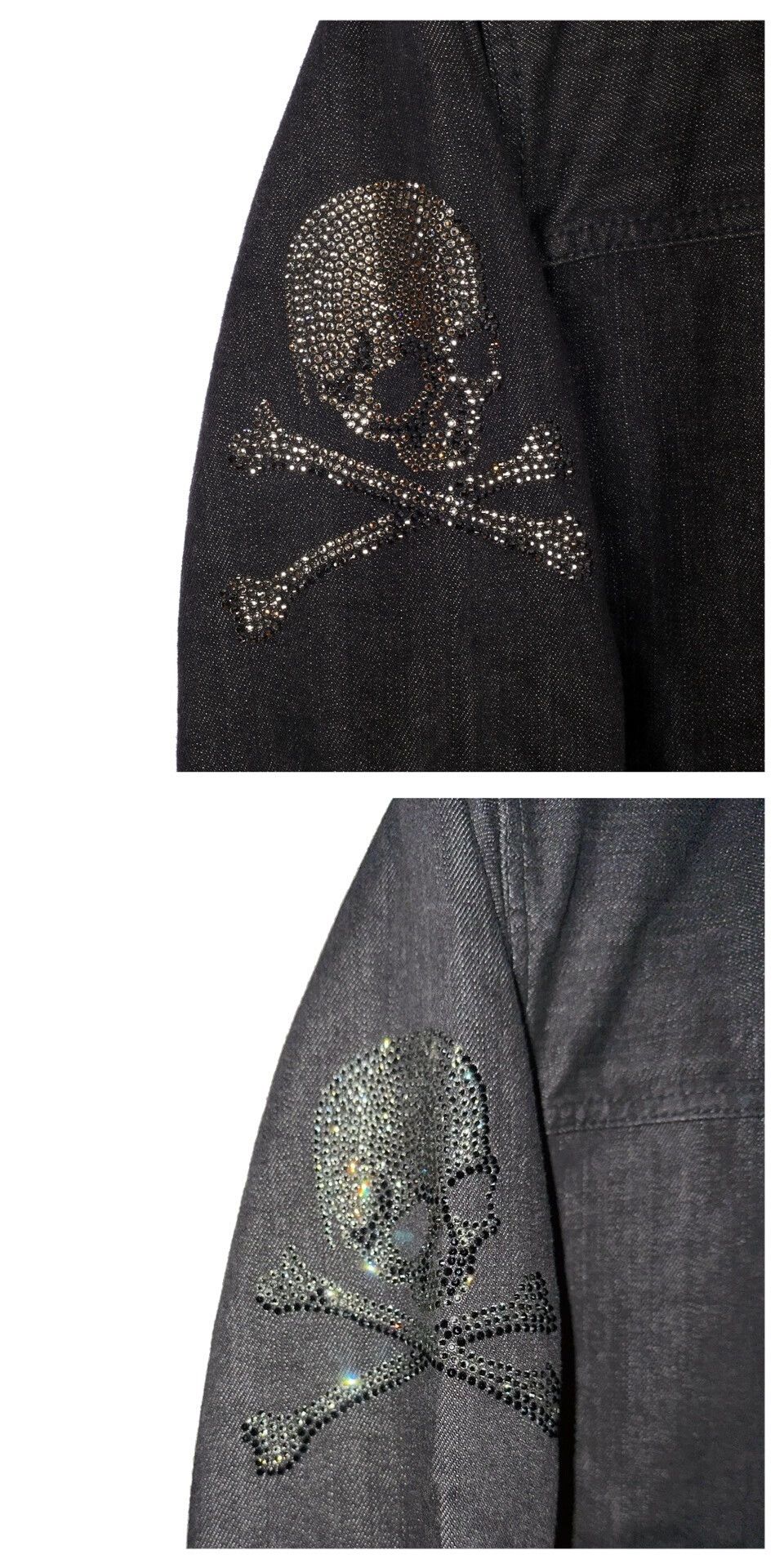 Mastermind Japan mastermind Japan Crystal Skull Black Denim Jacket Size US S / EU 44-46 / 1 - 4 Thumbnail