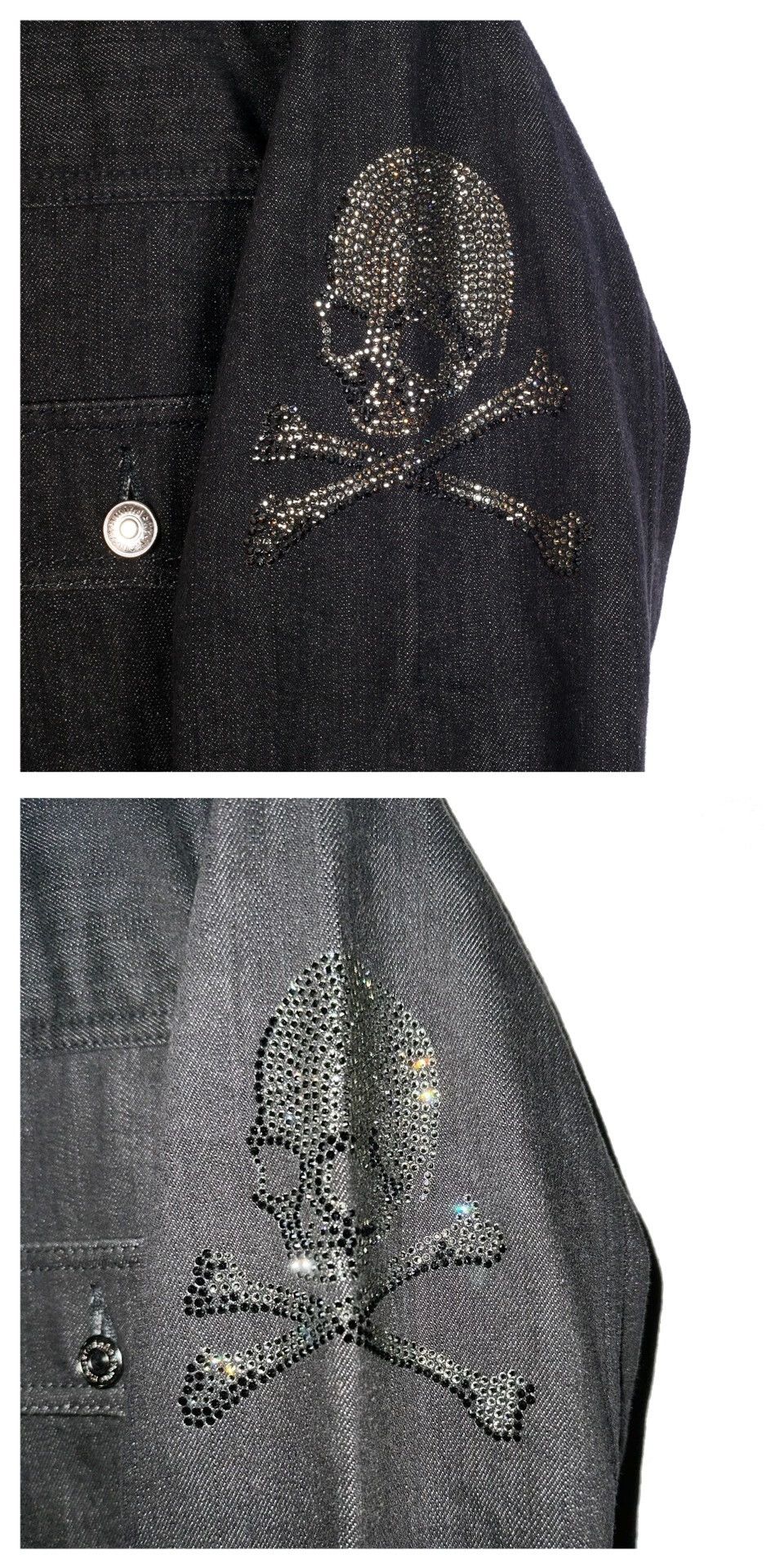 Mastermind Japan mastermind Japan Crystal Skull Black Denim Jacket Size US S / EU 44-46 / 1 - 5 Thumbnail