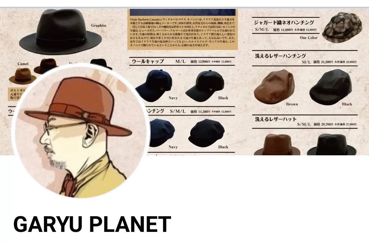 Fumito Ganryu Garyu Planet Hexagon Retro Newsboy Cap Size ONE SIZE - 7 Thumbnail