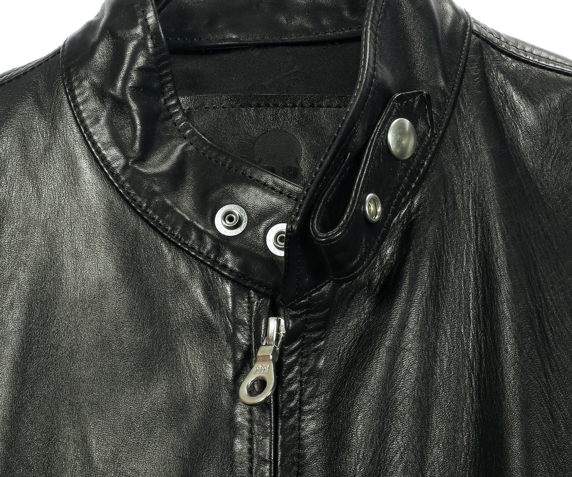 MMW MMJ Embroidered Skull Leather Jacket Size US M / EU 48-50 / 2 - 6 Thumbnail