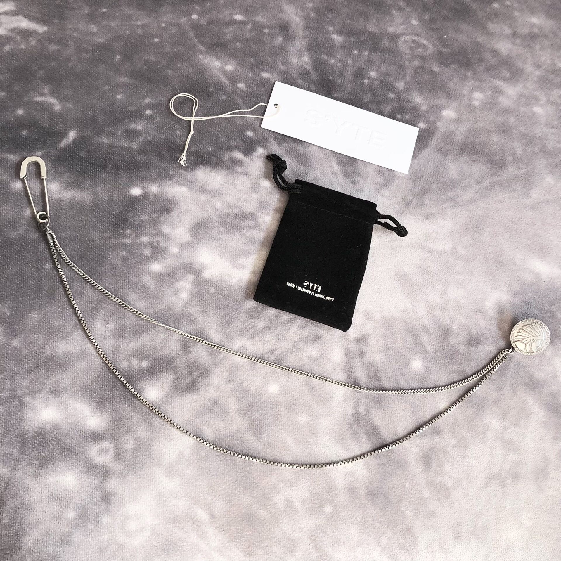 Yohji Yamamoto Yohji Yamamoto SYTE Brooch Chain Necklace Size ONE SIZE - 5 Thumbnail