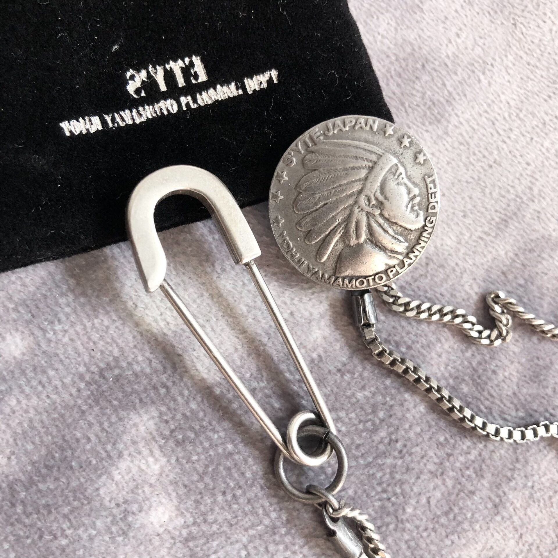 Yohji Yamamoto Yohji Yamamoto SYTE Brooch Chain Necklace Size ONE SIZE - 6 Thumbnail