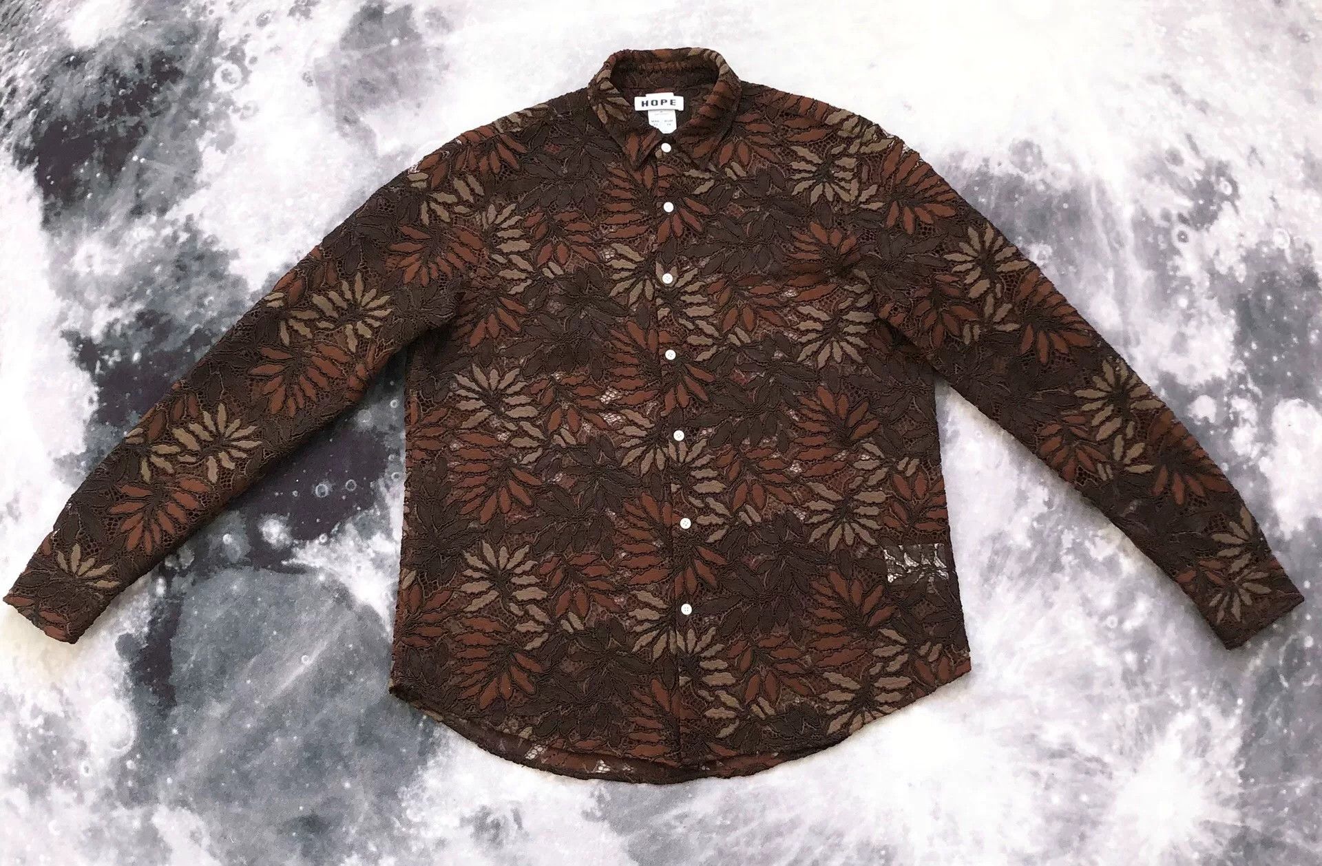 Hope HOPE Stockholm Men's Hollow-Out Long-Sleeve Shirt Size US L / EU 52-54 / 3 - 2 Thumbnail