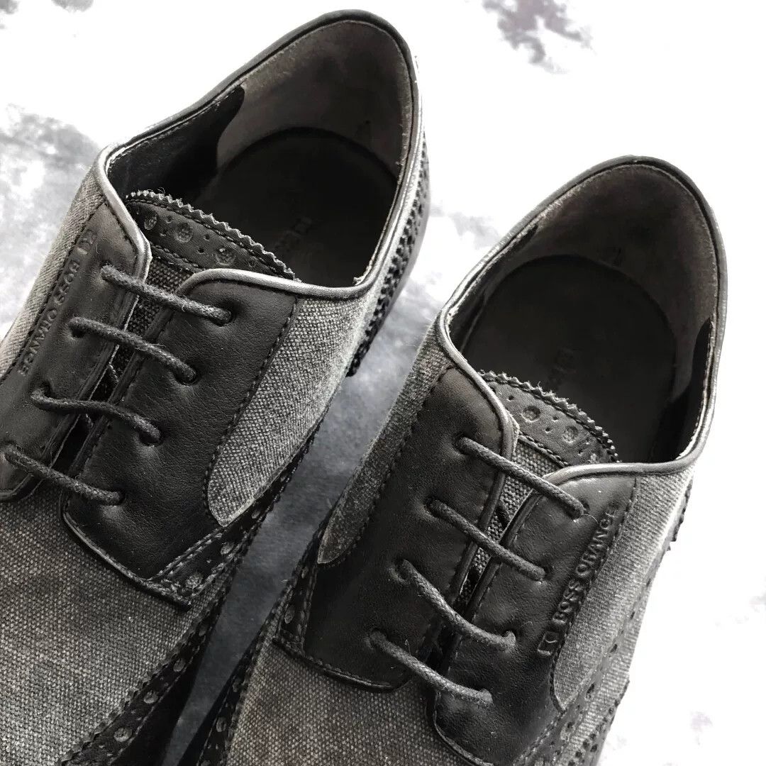 Hugo Boss BOSS ORANGE DILANOS Brogue Denim Shoes Size US 8 / EU 41 - 4 Thumbnail