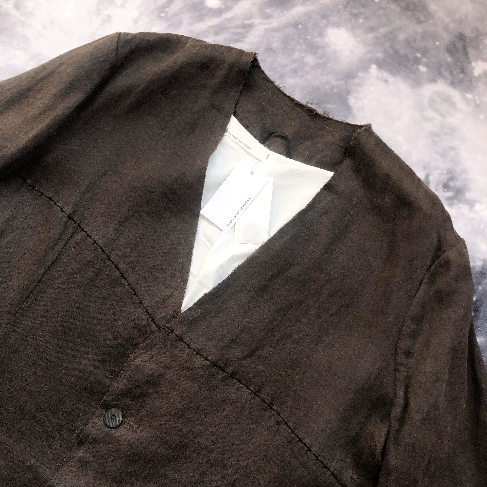 Nostra Santissima NostraSantissima Men's Collarless Irregular Coat Size US M / EU 48-50 / 2 - 2 Thumbnail