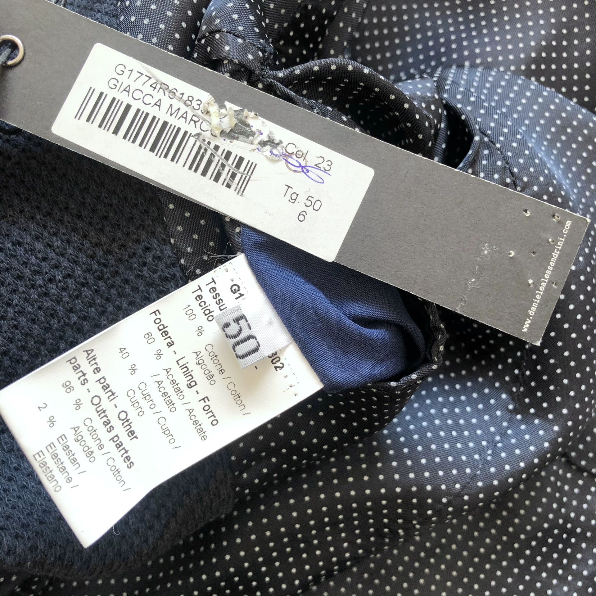 Daniele Alessandrini DANIELE ALESSANDRINI Men's Three-Button Suit Jacket Size US M / EU 48-50 / 2 - 9 Thumbnail