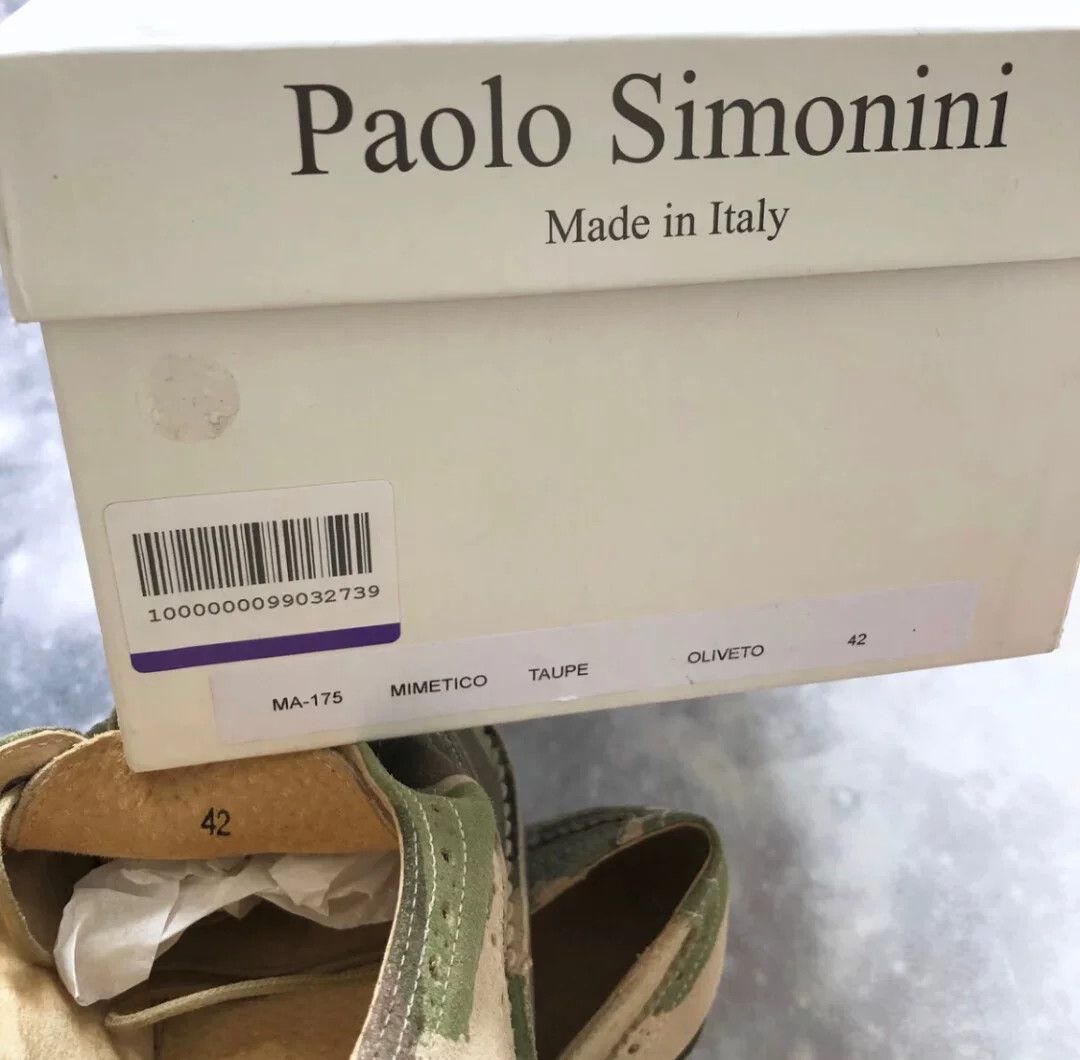 Paolo Gucci Paolo Simonini Camouflage Brogue Men's Shoes Size US 9 / EU 42 - 10 Thumbnail