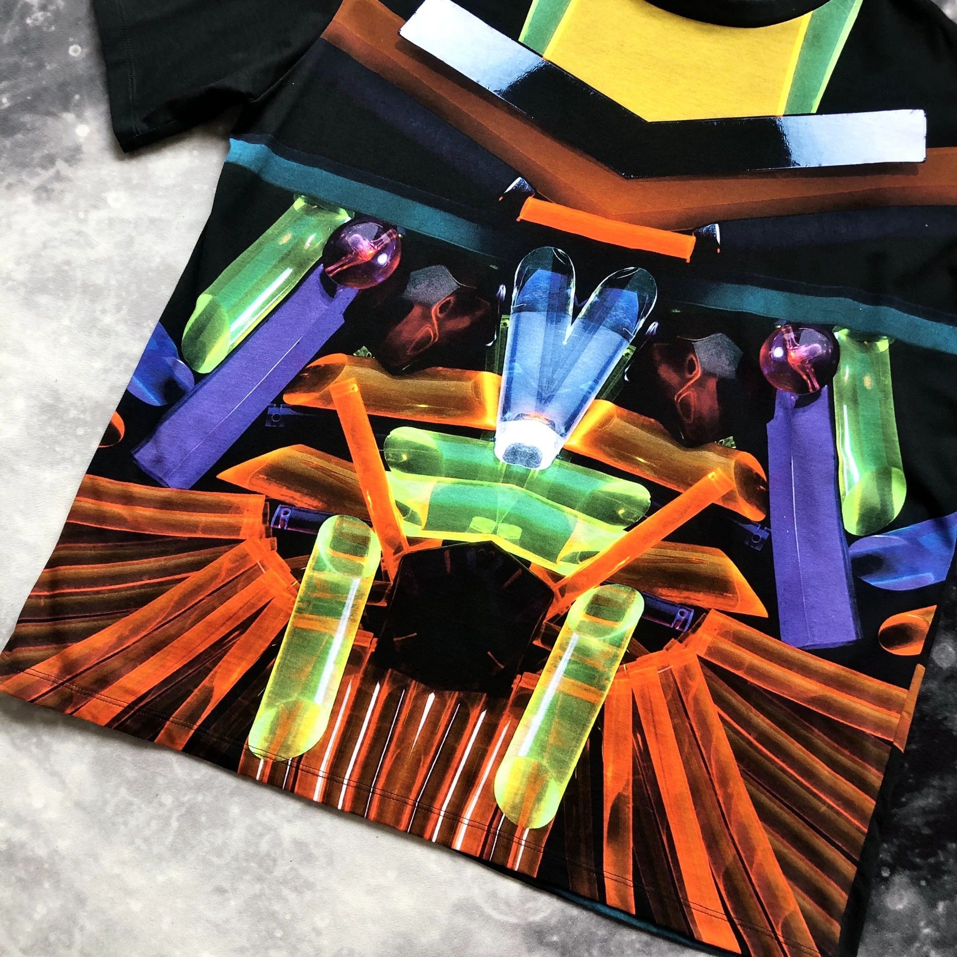 Toteme TOTHEM Fluorescent Men's Short-Sleeve T-Shirt Size US L / EU 52-54 / 3 - 3 Thumbnail