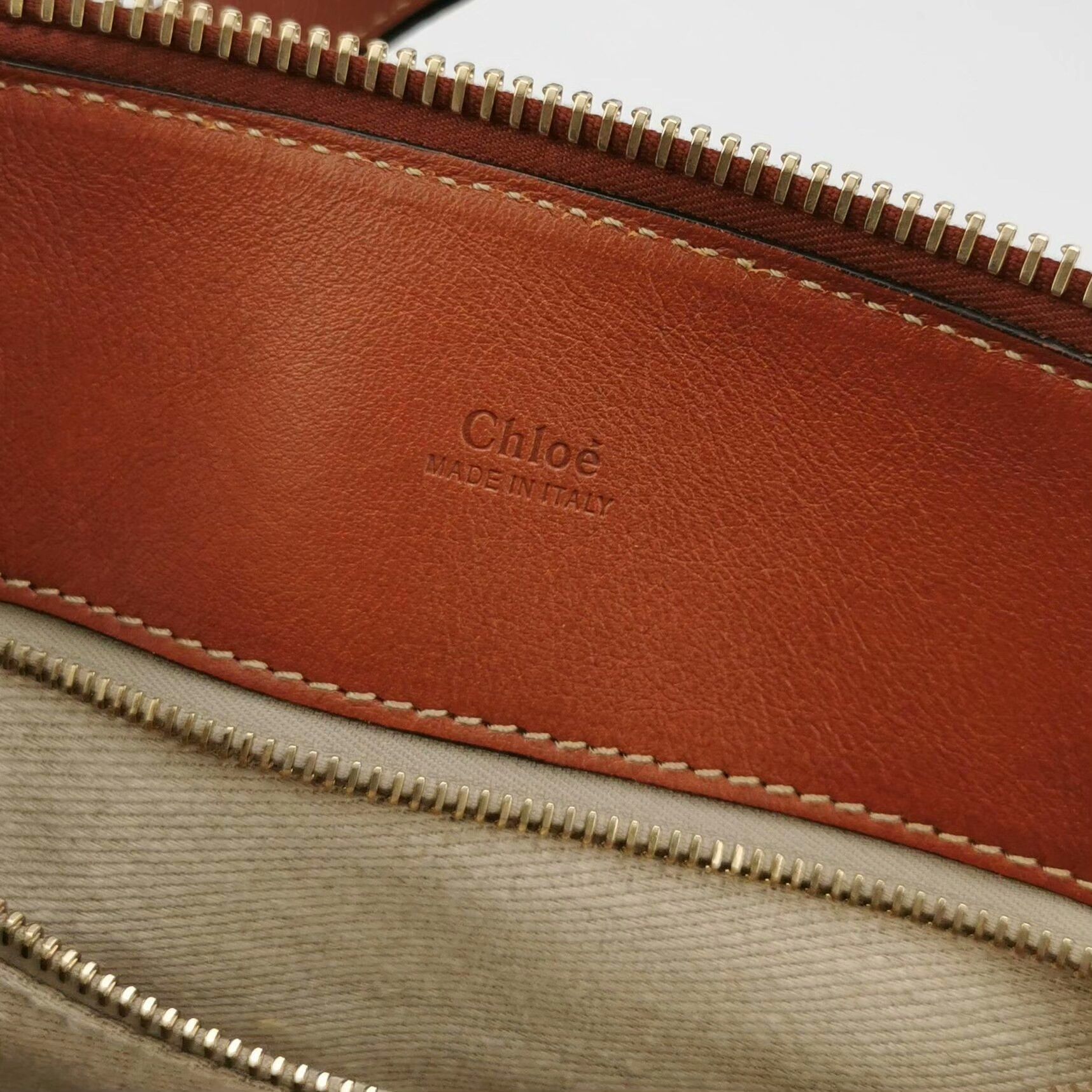 Chloe Chloe Brown Leather Handbag Size ONE SIZE - 7 Thumbnail