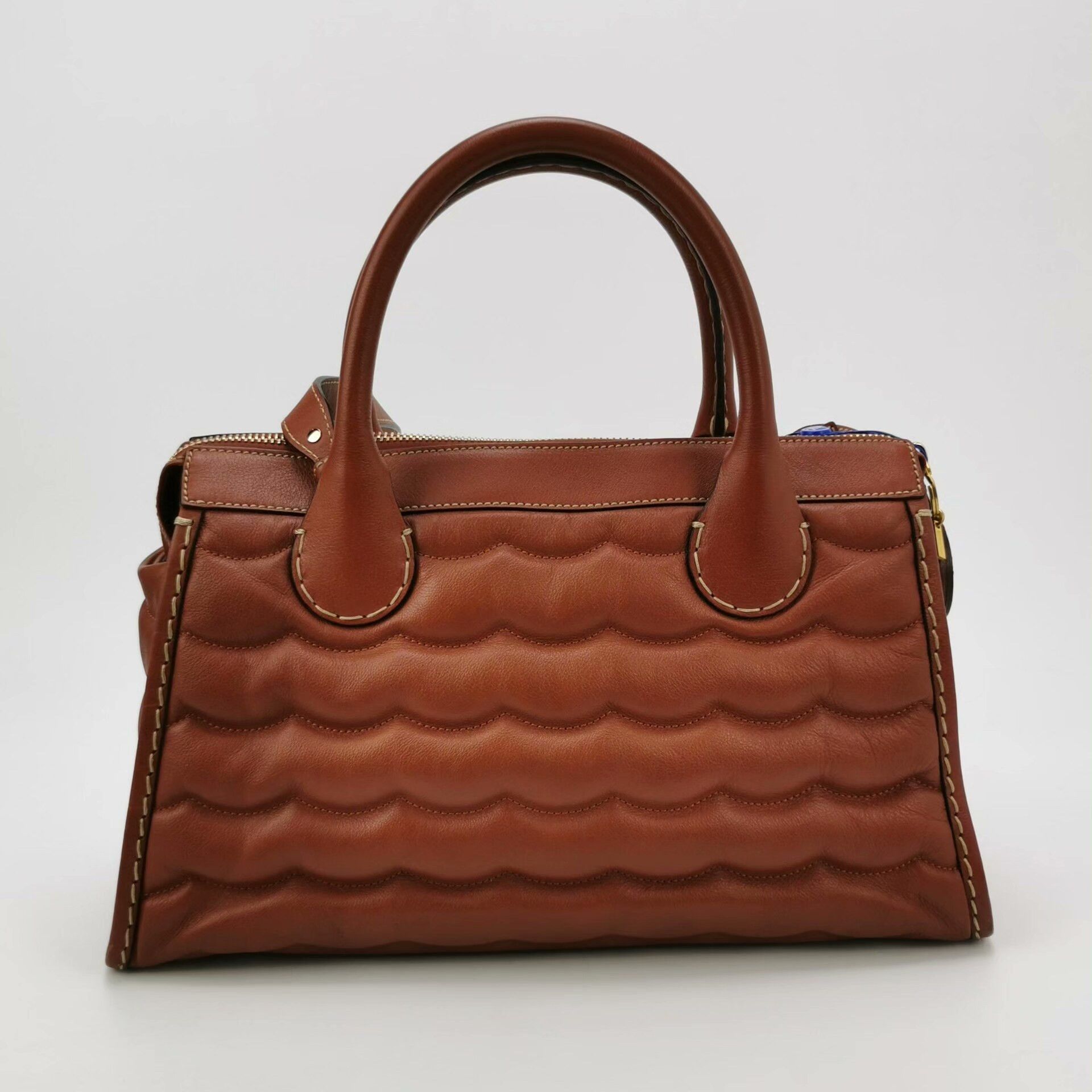 Chloe Chloe Brown Leather Handbag Size ONE SIZE - 4 Thumbnail
