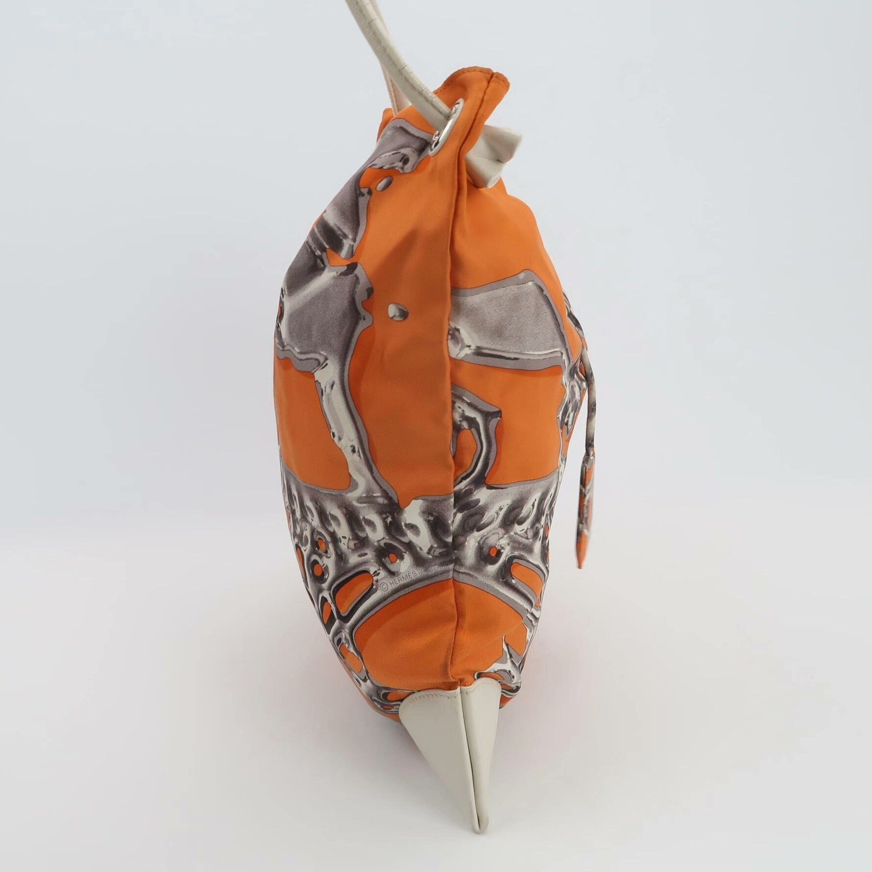Hermes Hermes Silkycity Orange Scarf Bag Size ONE SIZE - 4 Thumbnail