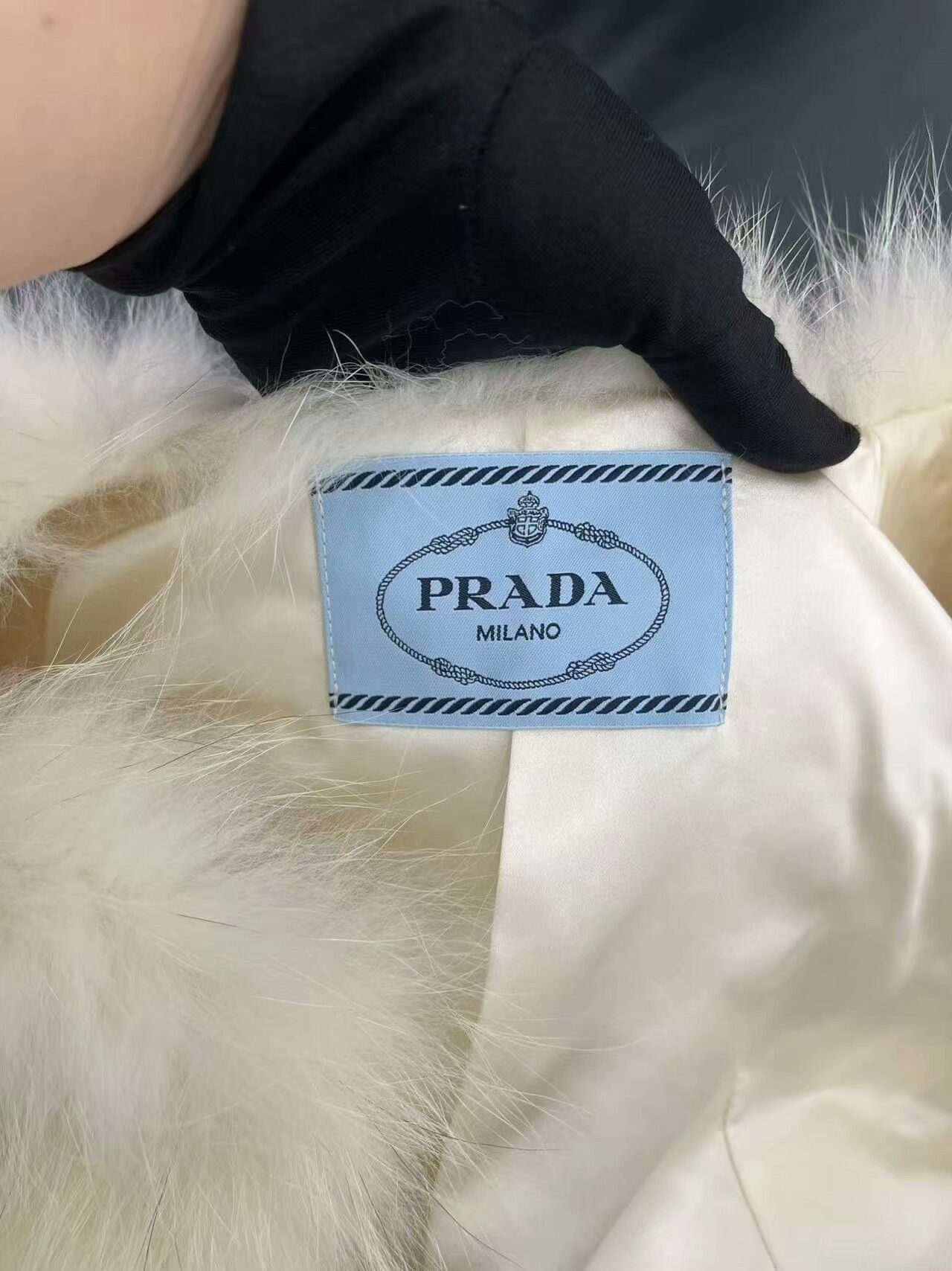 Prada Prada Blue Fox Fur Coat Size S / US 4 / IT 40 - 3 Thumbnail