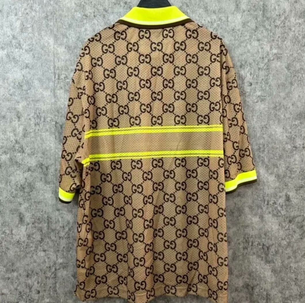 Gucci Gucci Men's Polo Shirt Double G Print Size US M / EU 48-50 / 2 - 2 Thumbnail