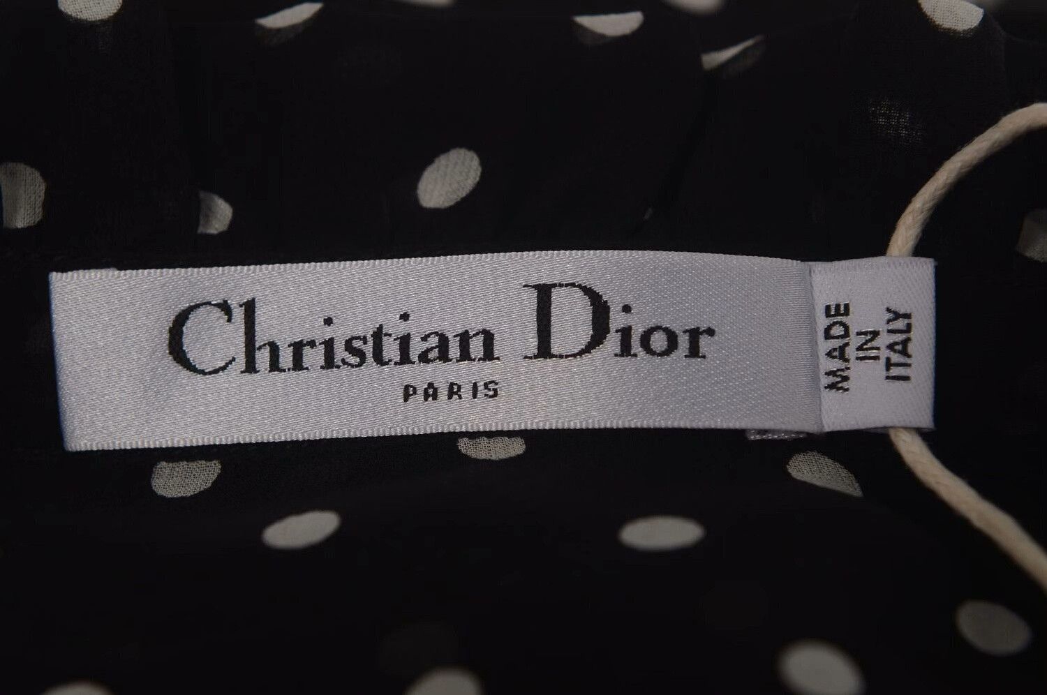 Dior Dior Black Polka Dot Silk Shirt Size M / US 6-8 / IT 42-44 - 3 Thumbnail