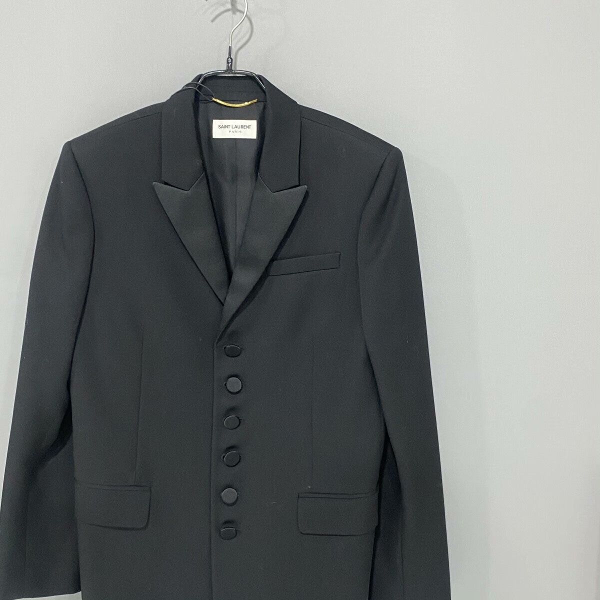 Saint Laurent Paris Saint Laurent Black Smoking Blazer Size S / US 4 / IT 40 - 2 Thumbnail