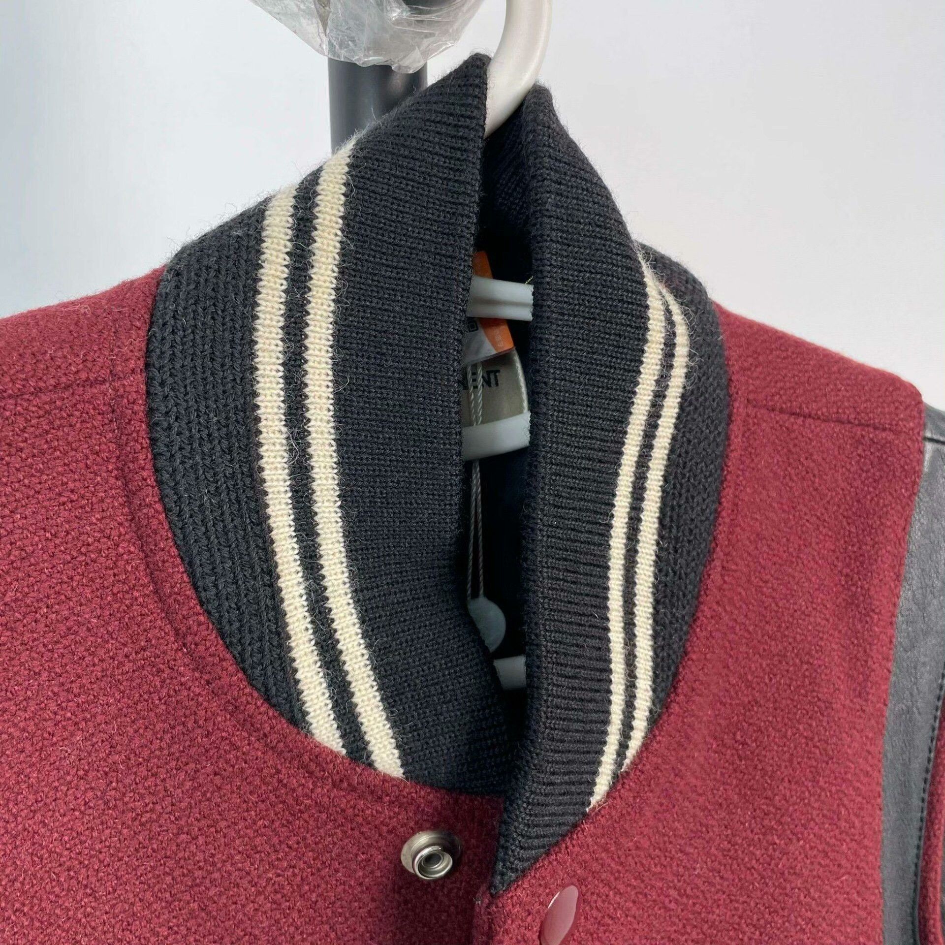 Saint Laurent Paris Saint Laurent Wool Leather Jacket 36 Size XS / US 0-2 / IT 36-38 - 6 Thumbnail