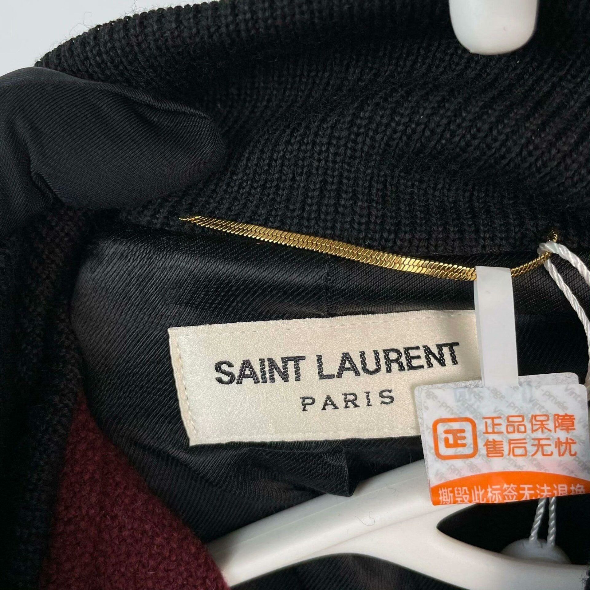 Saint Laurent Paris Saint Laurent Wool Leather Jacket 36 Size XS / US 0-2 / IT 36-38 - 4 Thumbnail