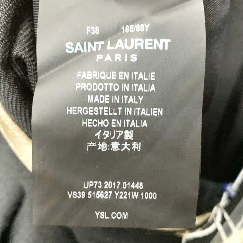 Saint Laurent Paris Saint Laurent Black Gold Trim Blazer Size S / US 4 / IT 40 - 7 Thumbnail