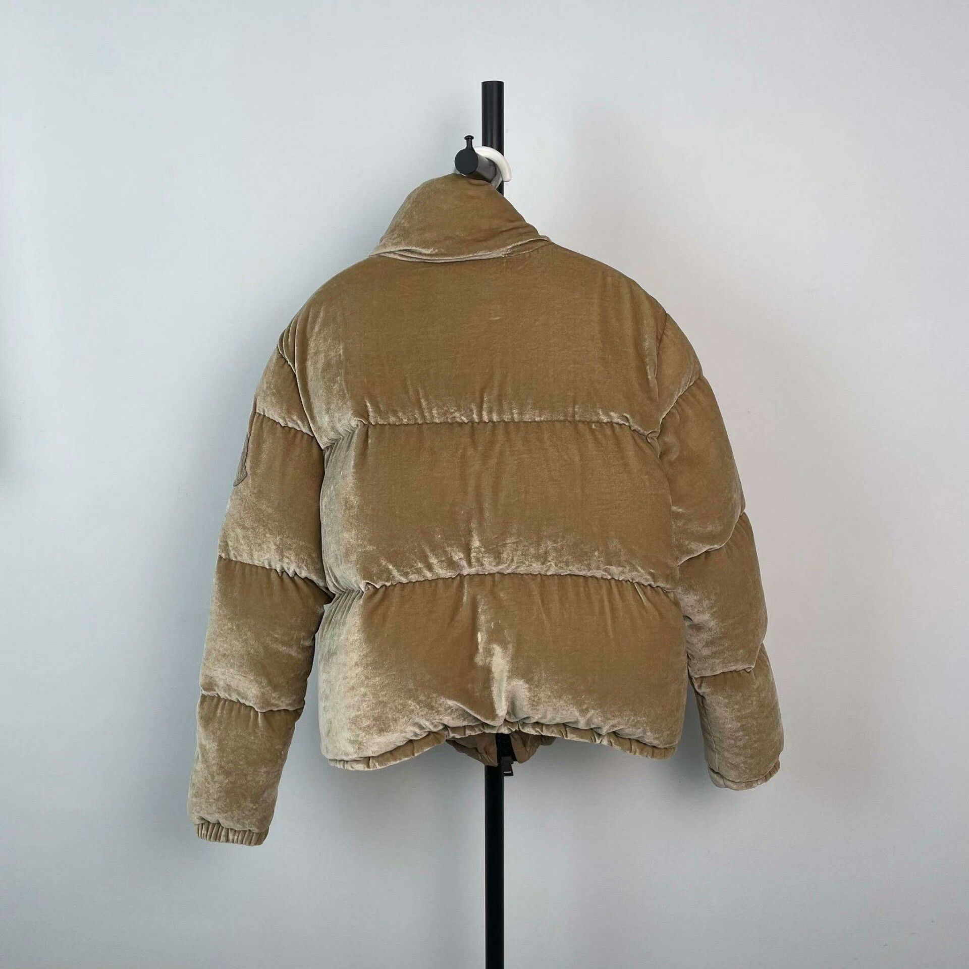 Moncler Moncler Champagne Velvet Down Jacket Size M / US 6-8 / IT 42-44 - 2 Thumbnail