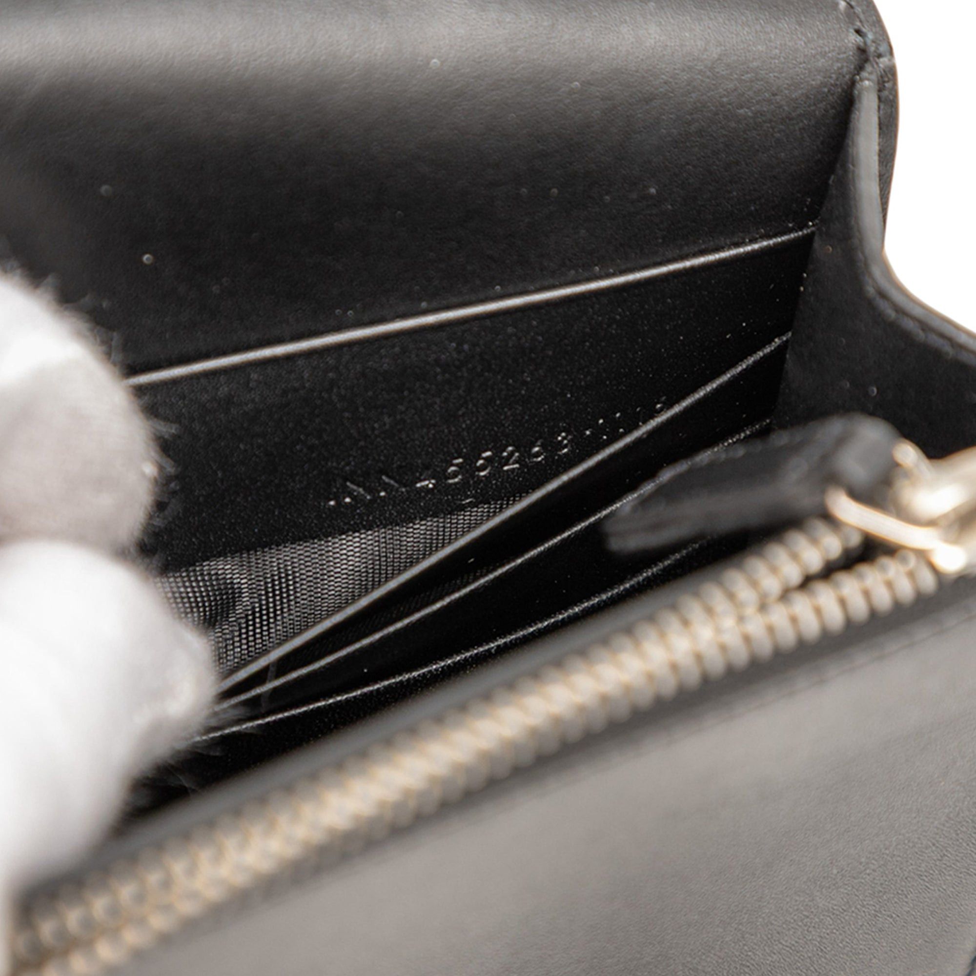 Saint Laurent Paris Calfskin Cloud Star Applique Classic Monogram Kate Tassel Wallet on Chain Size ONE SIZE - 6 Thumbnail