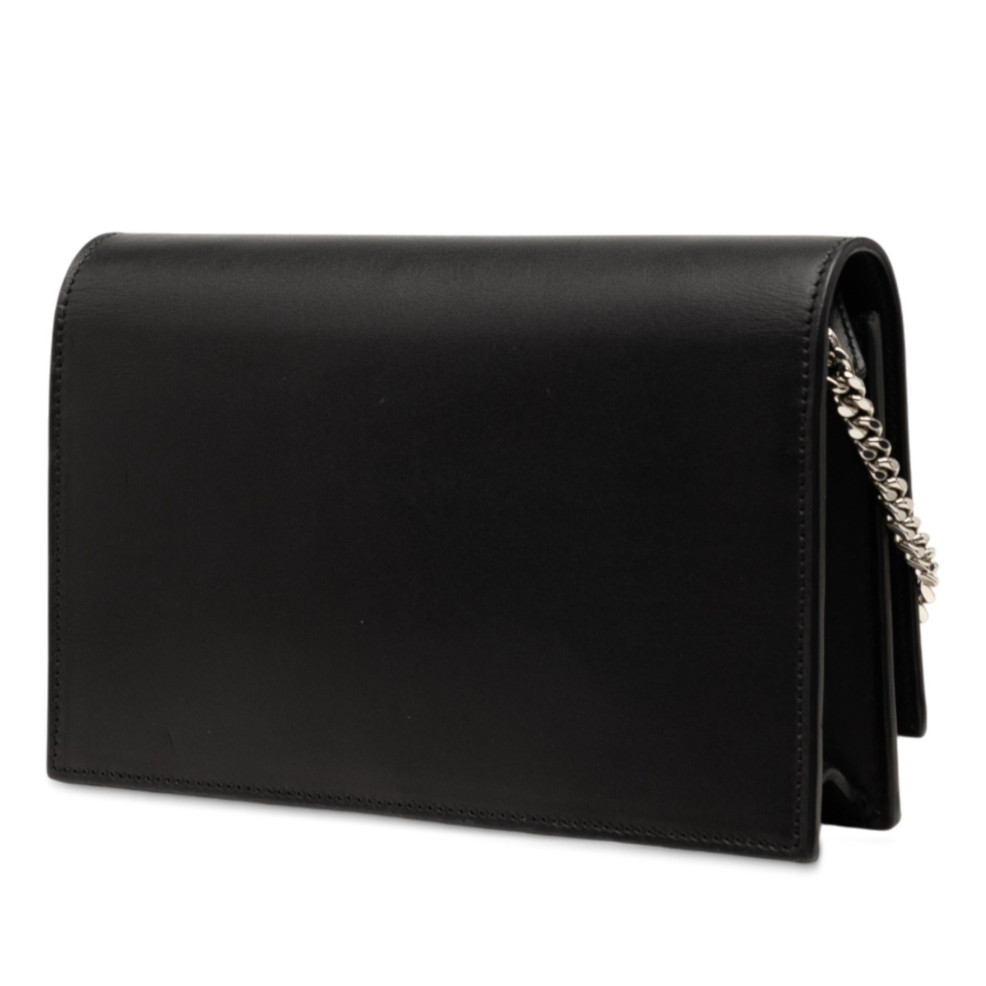 Saint Laurent Paris Calfskin Cloud Star Applique Classic Monogram Kate Tassel Wallet on Chain Size ONE SIZE - 2 Thumbnail