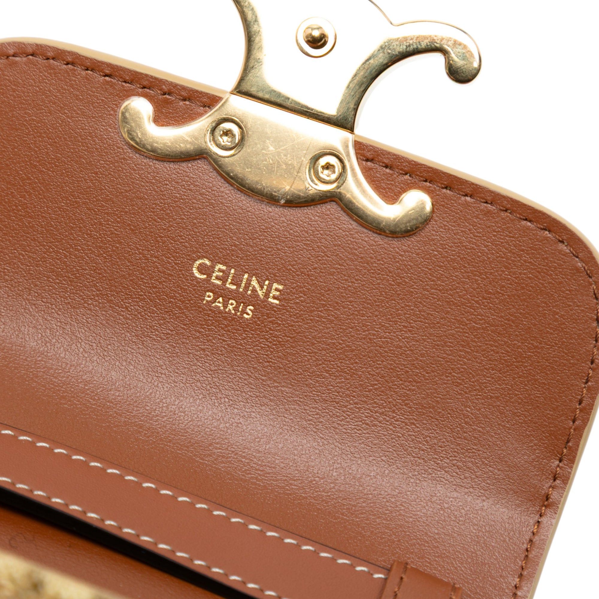 Celine Mini Calfskin Leopard Print Claude Crossbody Size ONE SIZE - 5 Thumbnail