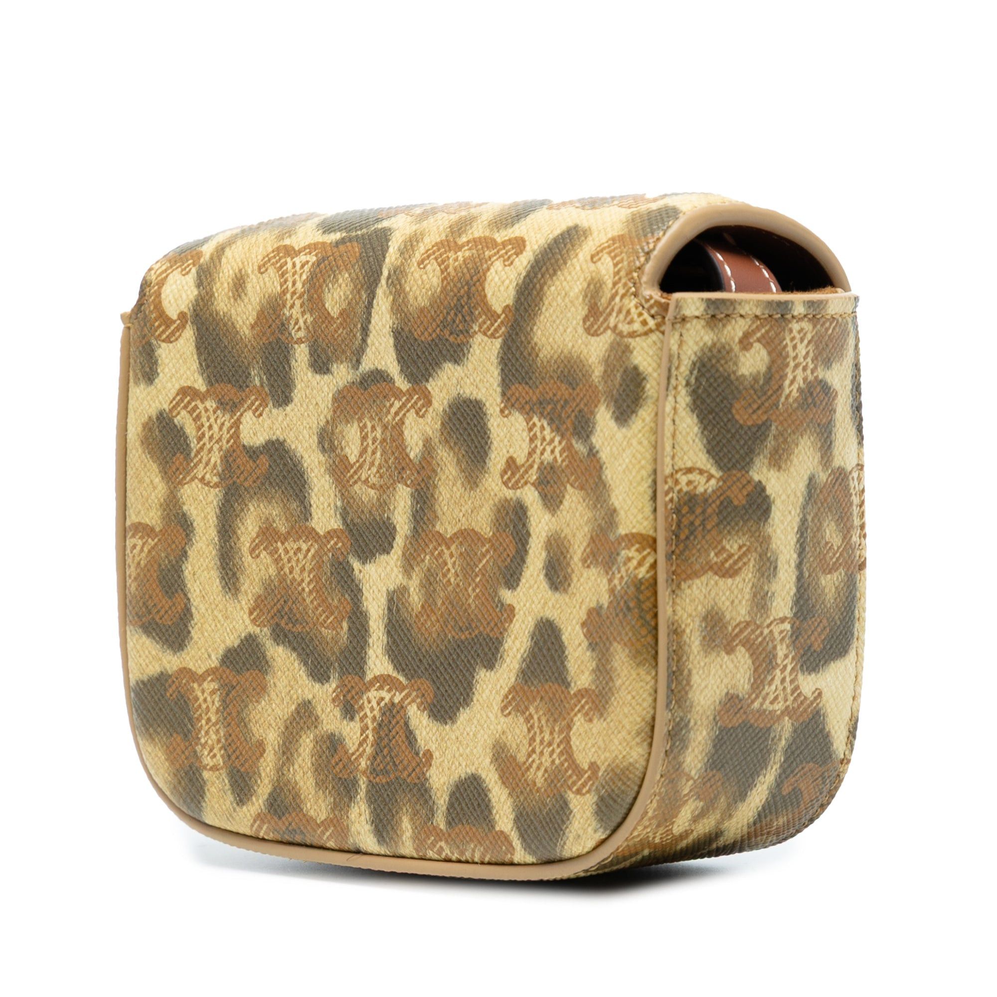 Celine Mini Calfskin Leopard Print Claude Crossbody Size ONE SIZE - 2 Thumbnail