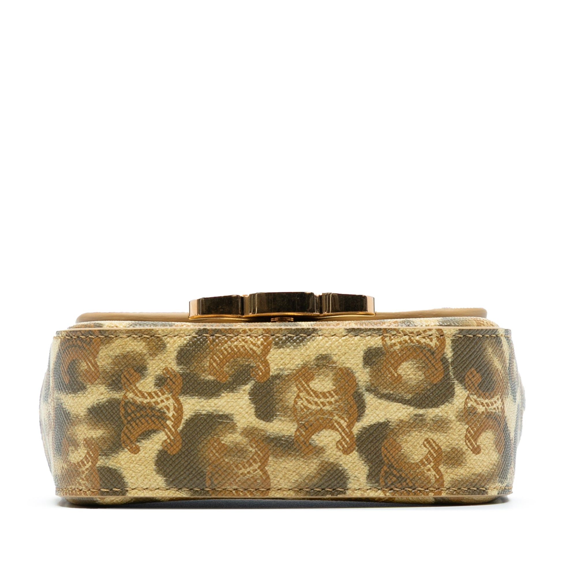 Celine Mini Calfskin Leopard Print Claude Crossbody Size ONE SIZE - 3 Thumbnail
