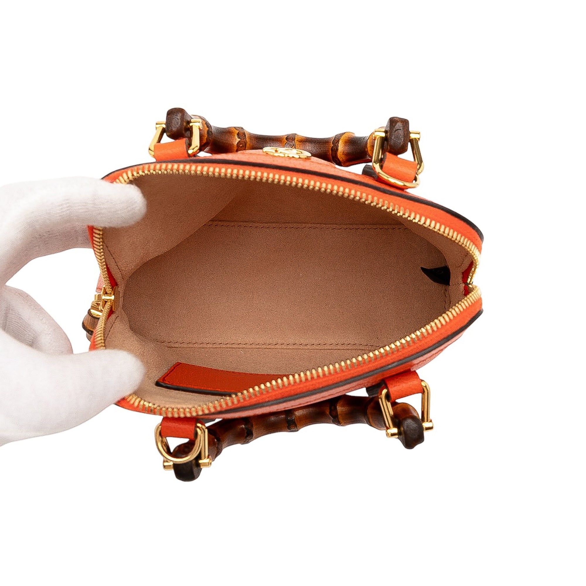Gucci Mini Dollar Calfskin Bamboo Diana Dome Satchel Size ONE SIZE - 4 Thumbnail