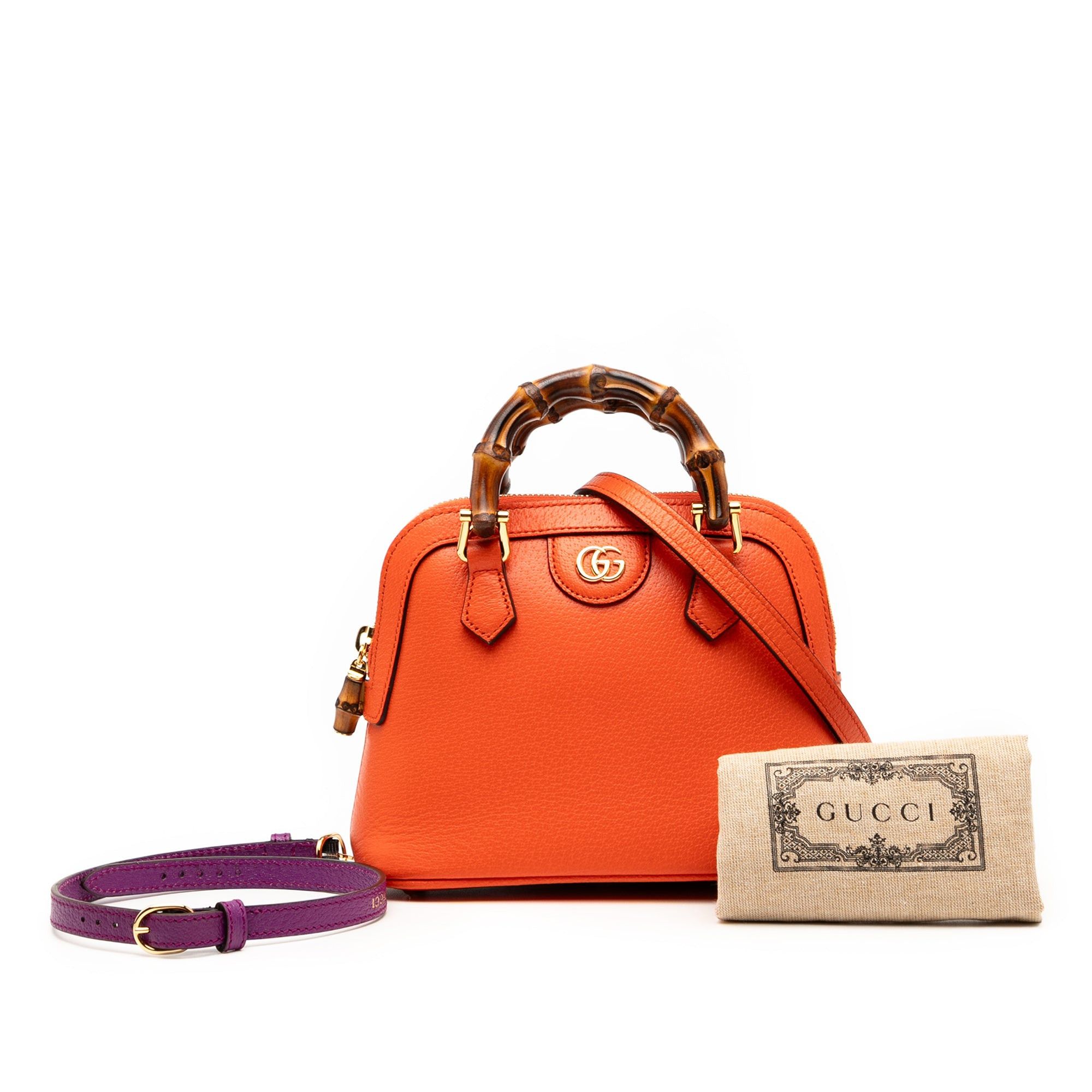 Gucci Mini Dollar Calfskin Bamboo Diana Dome Satchel Size ONE SIZE - 8 Thumbnail