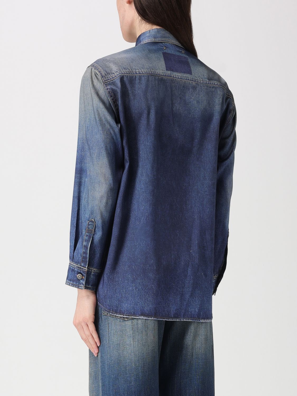 Golden Goose Golden Goose Shirt Woman Blue Size M / US 6-8 / IT 42-44 - 2 Thumbnail