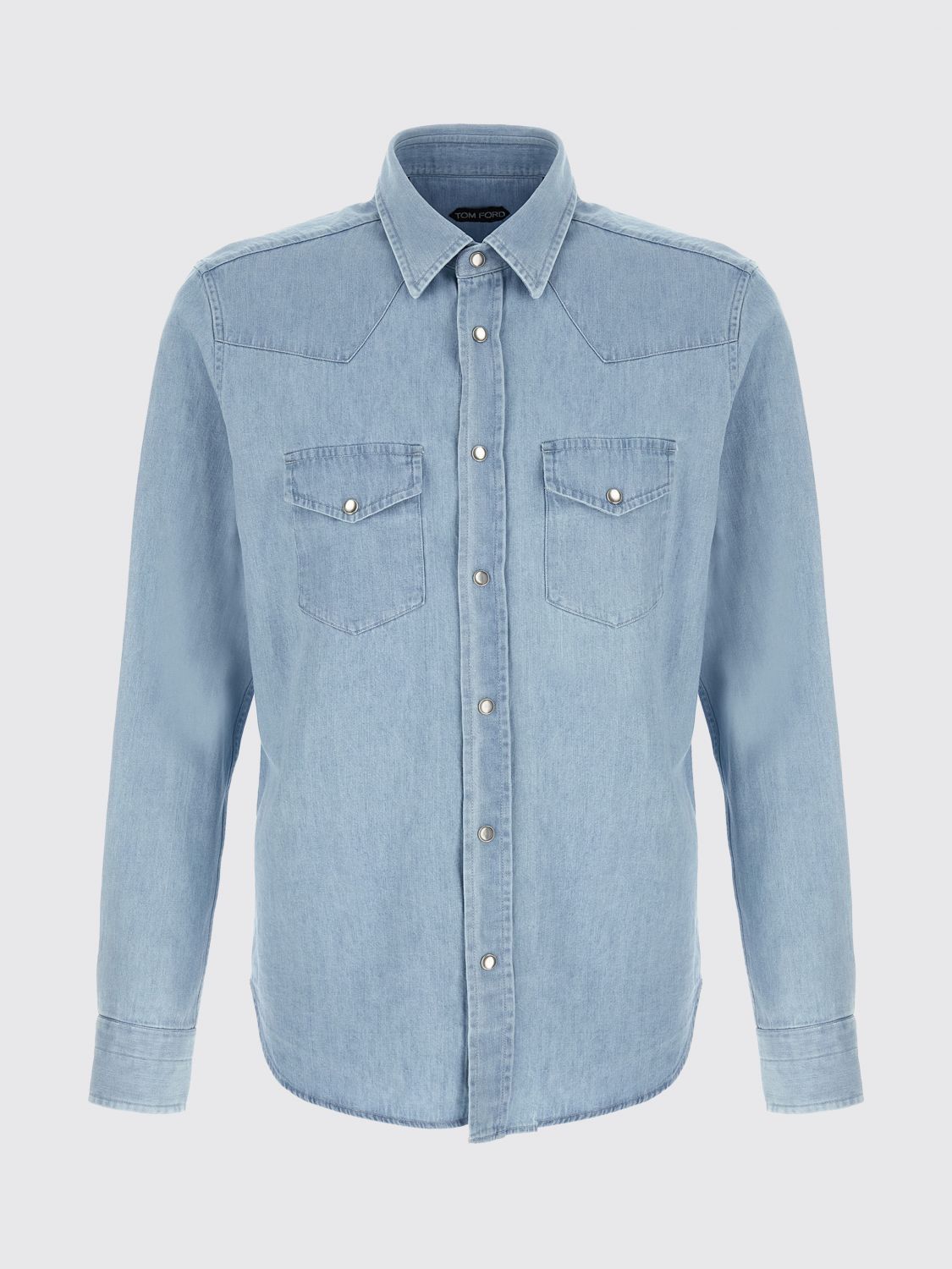 Tom Ford Tom Ford Shirt Men Blue Size US L / EU 52-54 / 3 - 2 Thumbnail