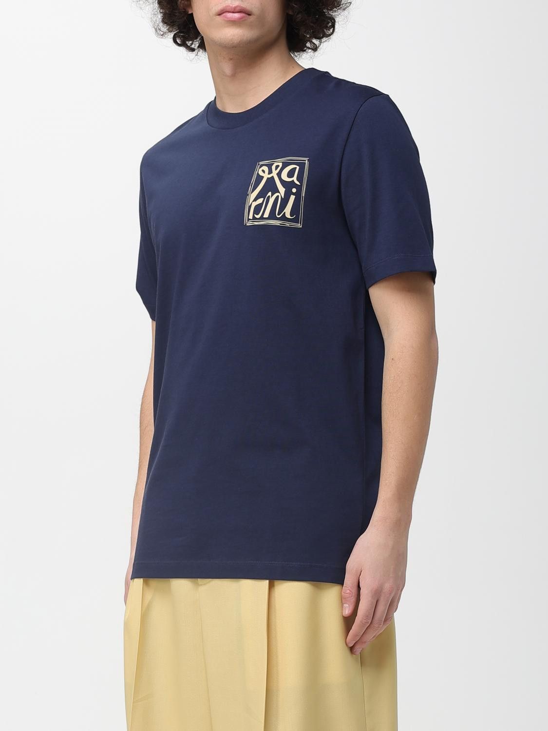 Marni Marni T-Shirt Men Blue Size US XL / EU 56 / 4 - 4 Thumbnail