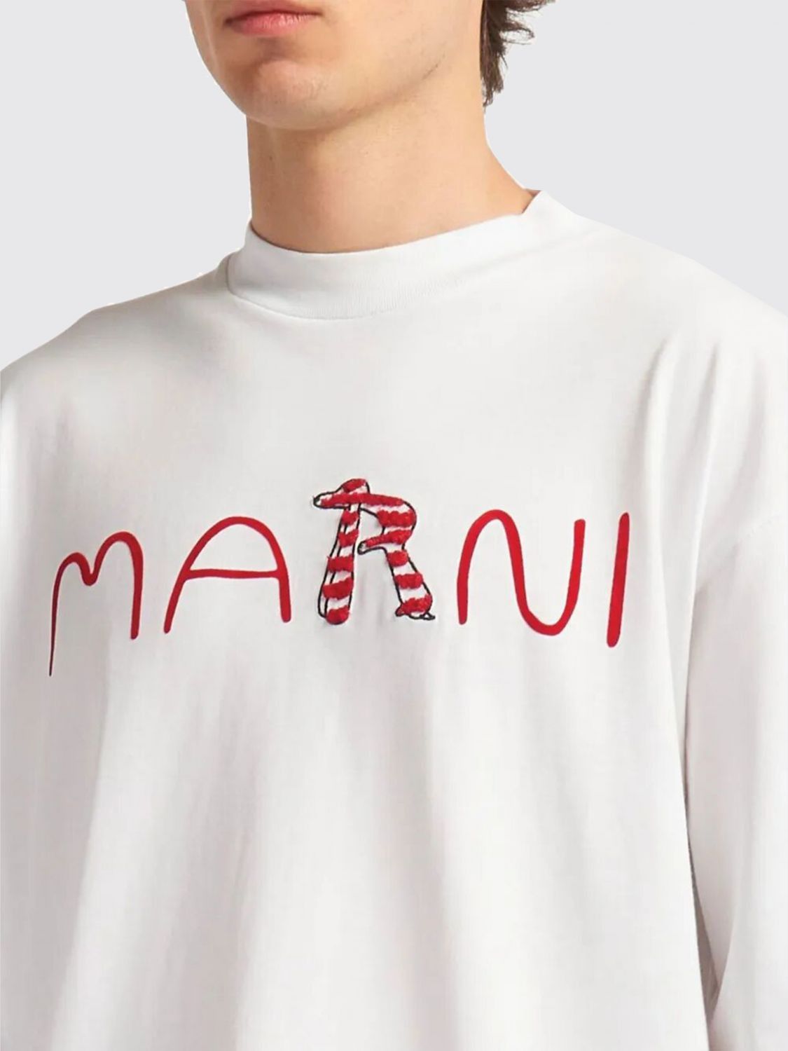 Marni Marni T-Shirt Men White Size US XXL / EU 58 / 5 - 3 Thumbnail