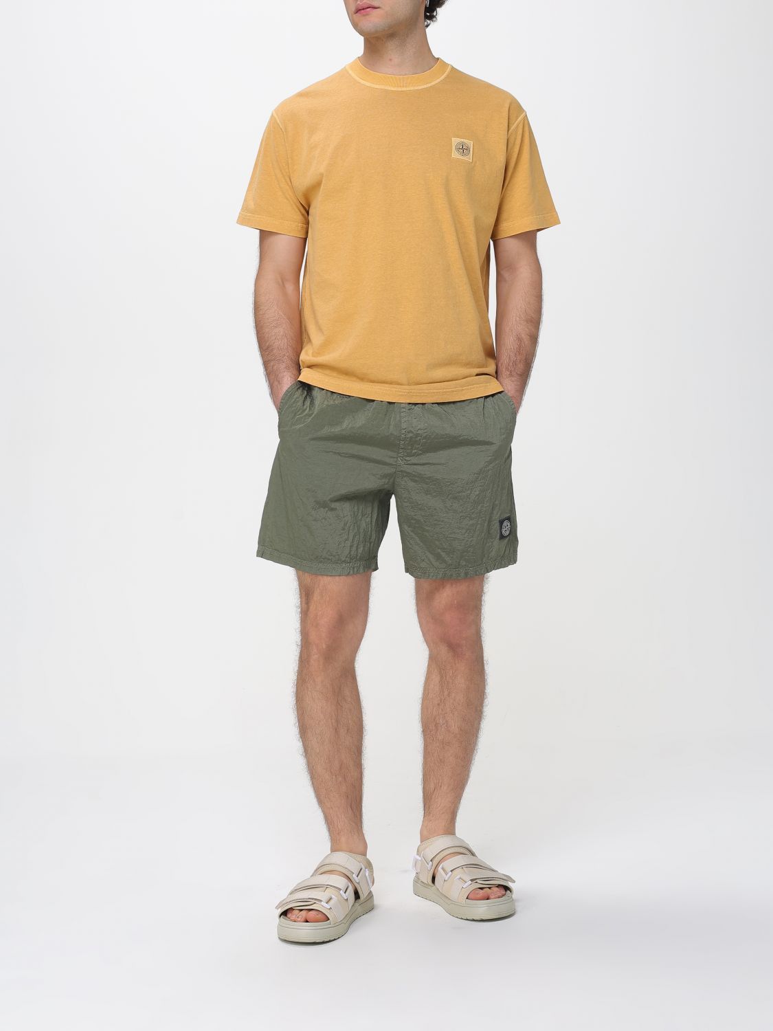 Stone Island Stone Island T-Shirt Men Yellow Size US M / EU 48-50 / 2 - 2 Thumbnail