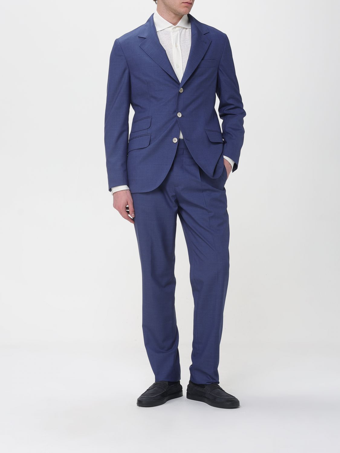 Brunello Cucinelli Brunello Cucinelli Suit Men Blue Size US XXL / EU 58 / 5 - 2 Thumbnail