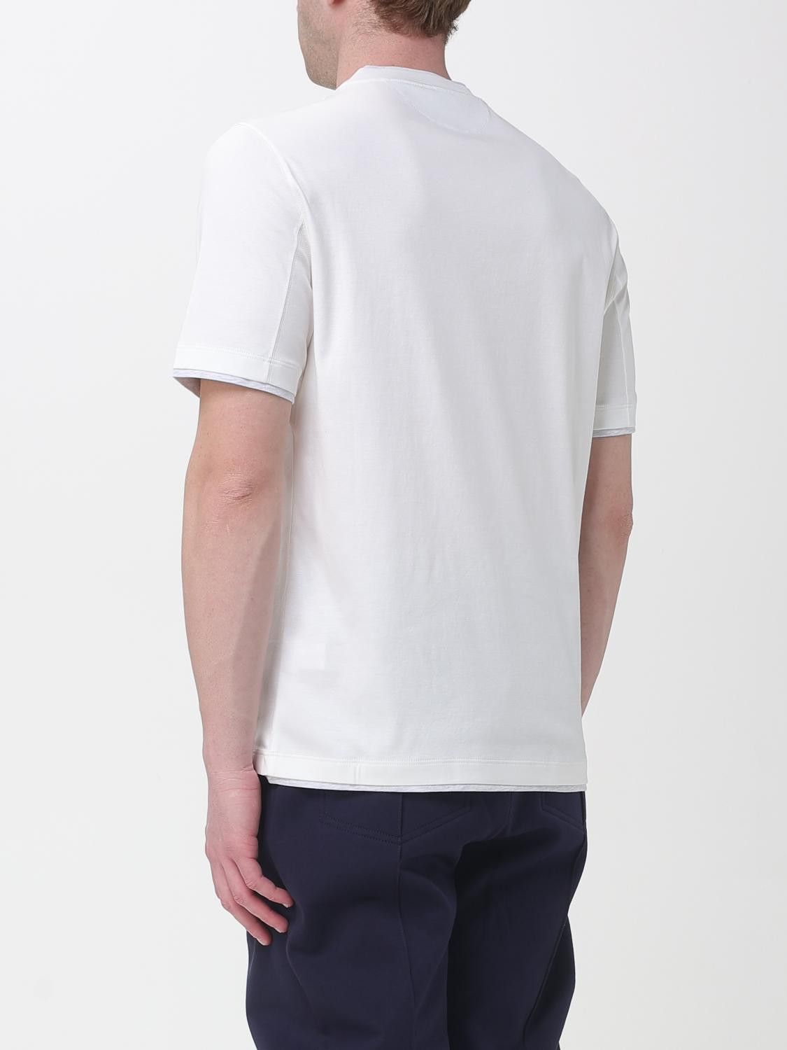 Brunello Cucinelli Brunello Cucinelli T-Shirt Men Beige Size US XXL / EU 58 / 5 - 3 Thumbnail