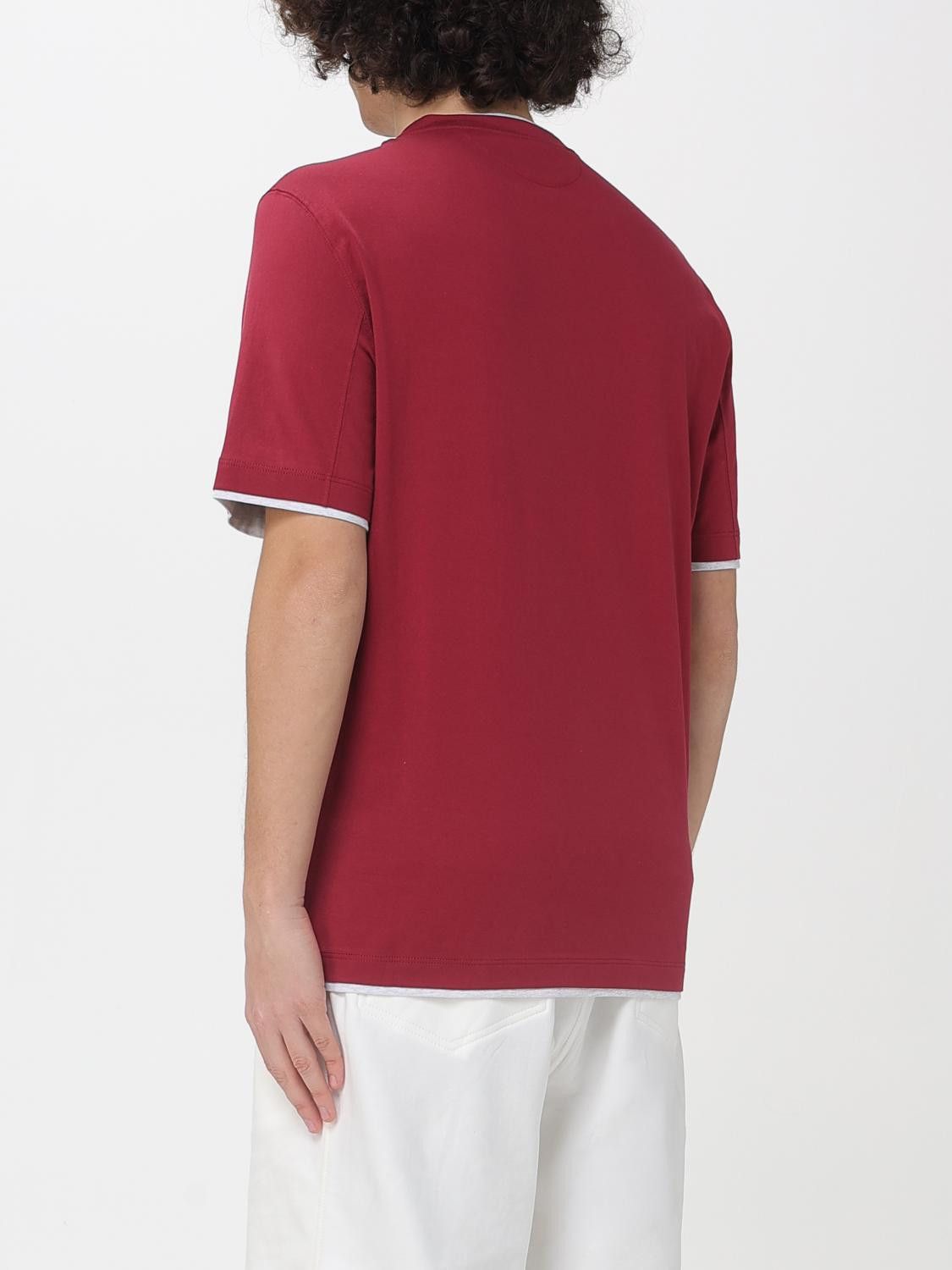 Brunello Cucinelli Brunello Cucinelli T-Shirt Men Cherry Size US S / EU 44-46 / 1 - 3 Thumbnail