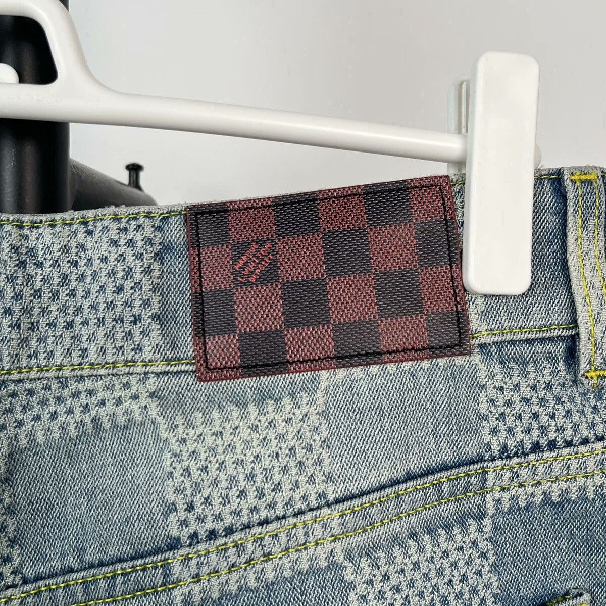 Louis Vuitton Louis Vuitton Checkerboard Jeans 31 Size 31" - 8 Thumbnail