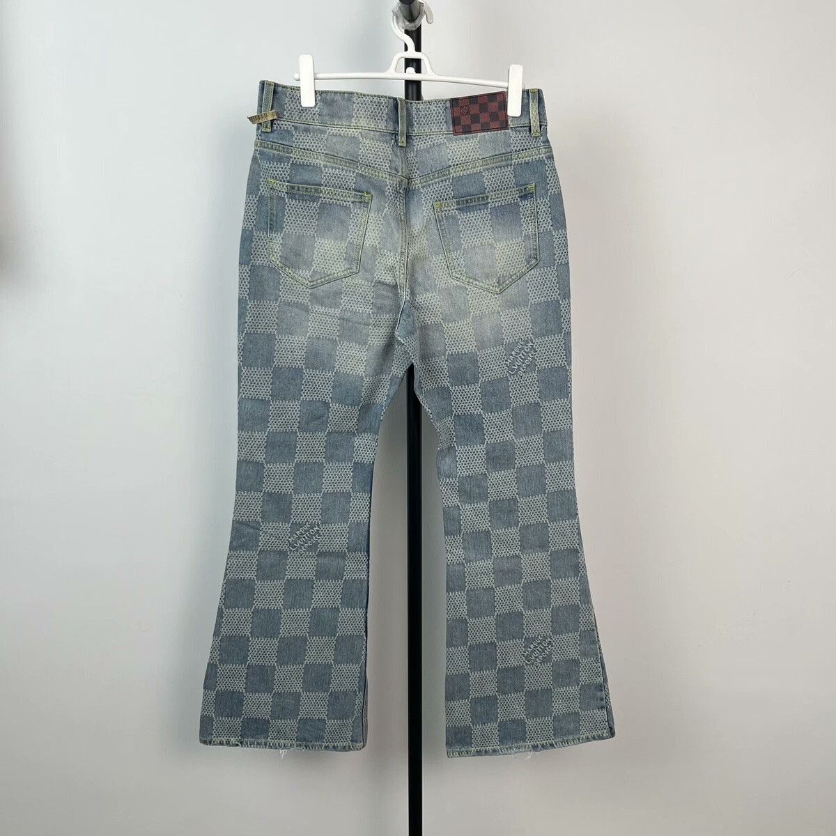 Louis Vuitton Louis Vuitton Checkerboard Jeans 31 Size 31" - 2 Thumbnail