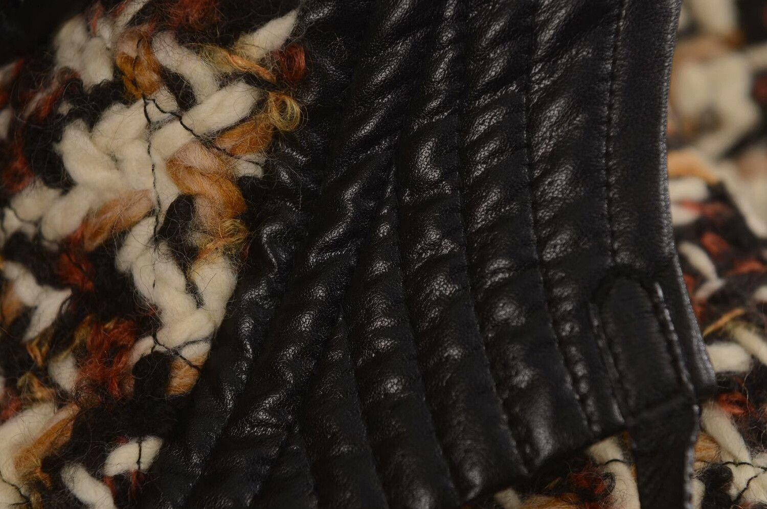 Louis Vuitton LV Tweed Coat with Leather Patches Size XXS / US 00 / IT 34 - 5 Thumbnail