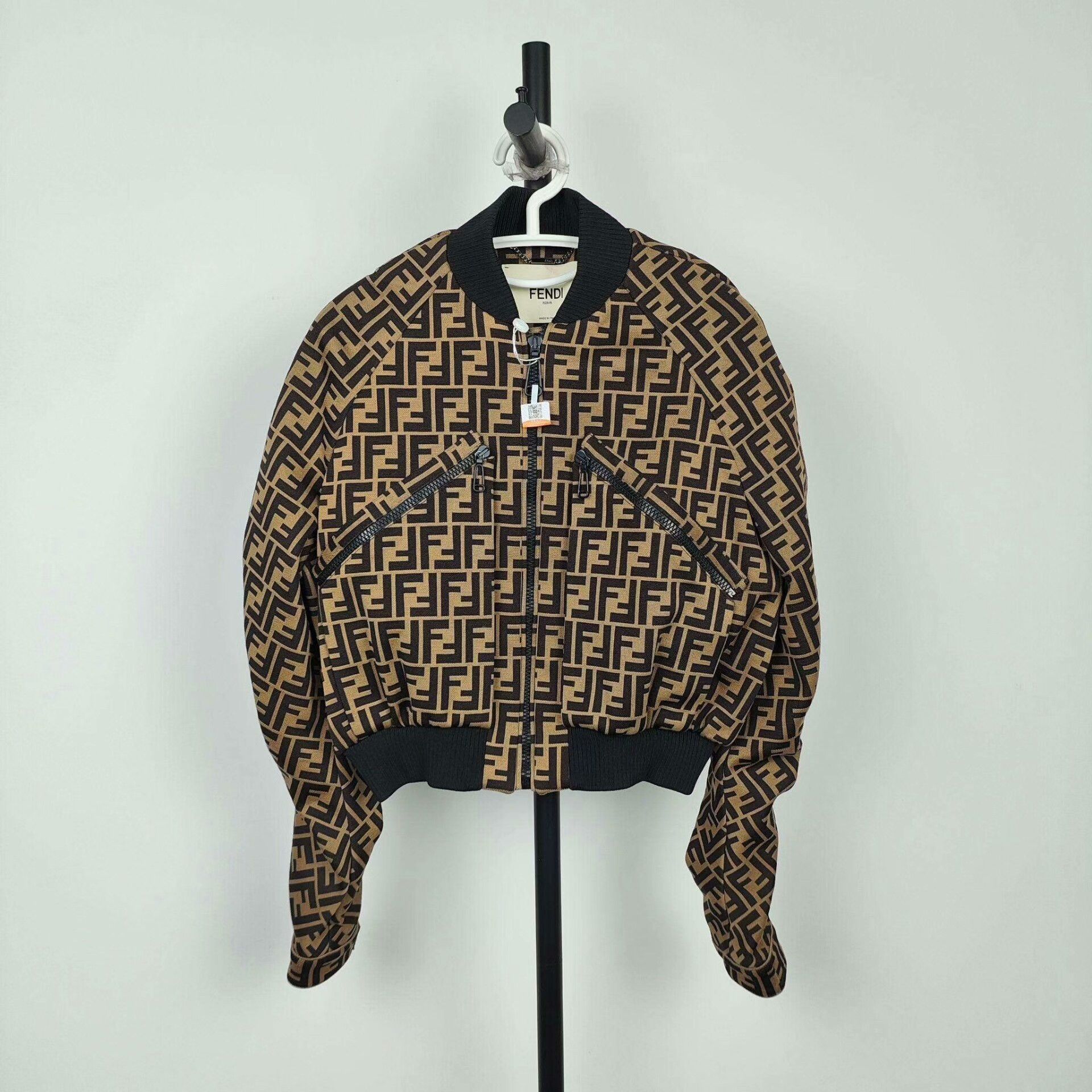 Fendi Fendi Cotton FF Logo Short Jacket Size S / US 4 / IT 40 - 5 Thumbnail