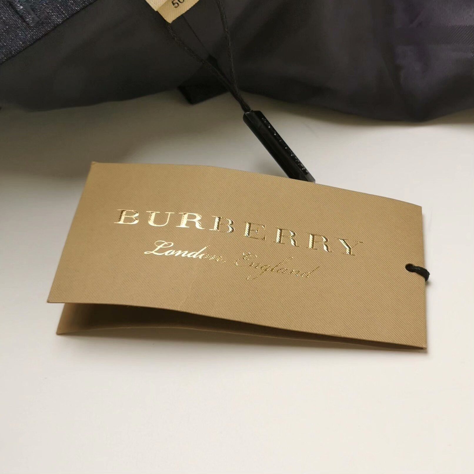 Burberry Navy Wool Blend Suit Set